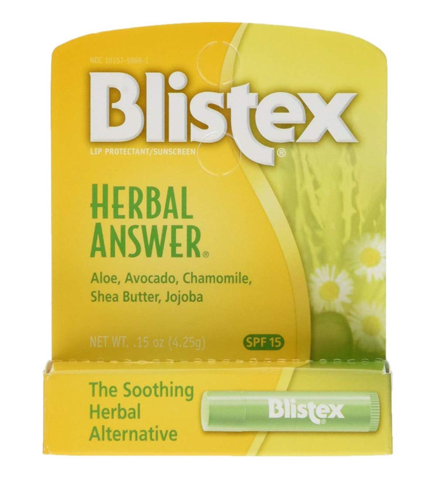 Blistex Lip Protectant/Sunscreen SPF 15 Herbal Answer 0.15 oz (4.25 g)