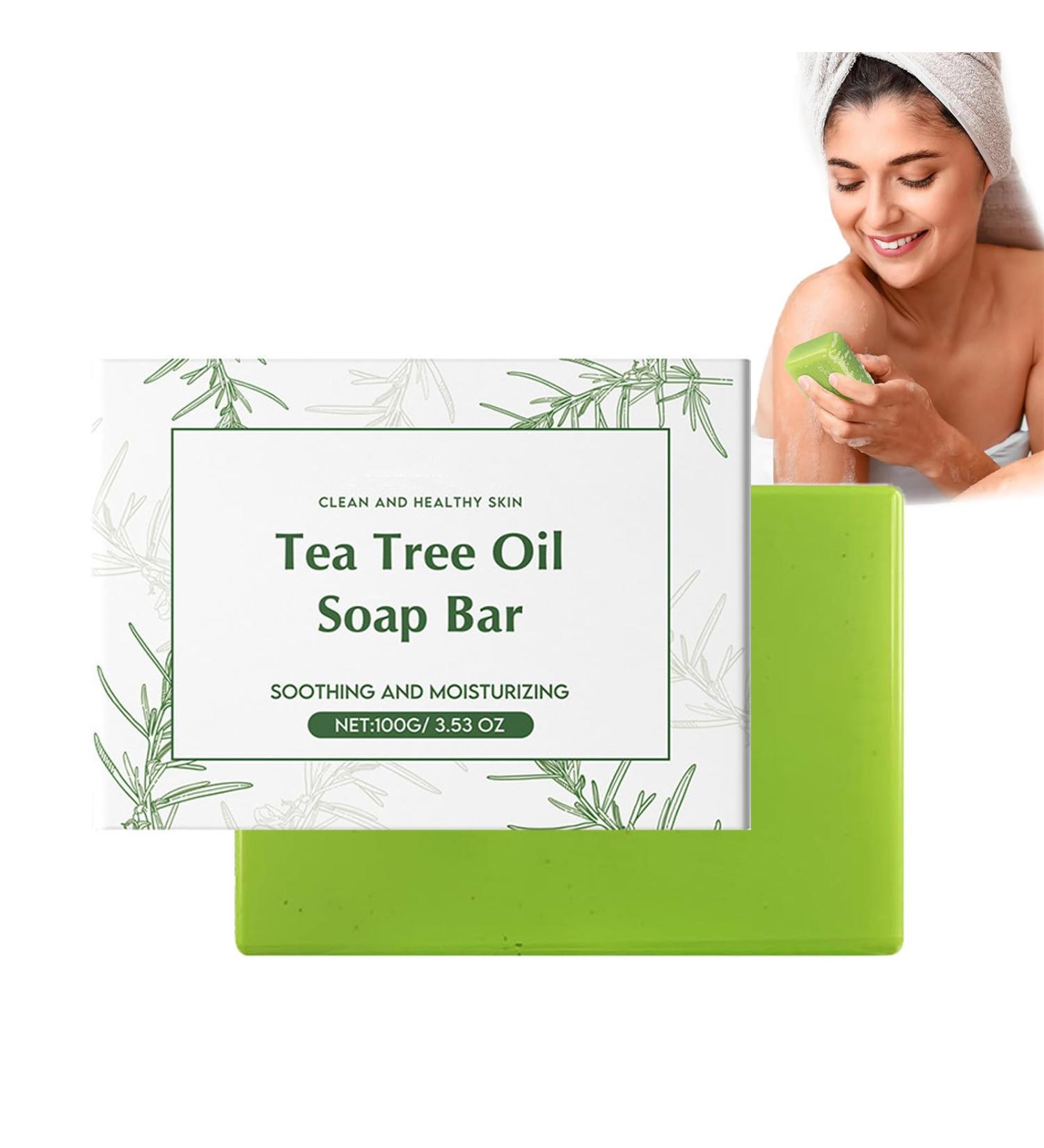  ZLHHRZJX Tea Tree Oil Soap Herbal Foot Routine Soothing Soap Bread With Organic Coconut Oils Tea Tree Oil Herb Cleansing Soaps & Coconut Oil (1 PCS) - Buy Online on GoSupps.com