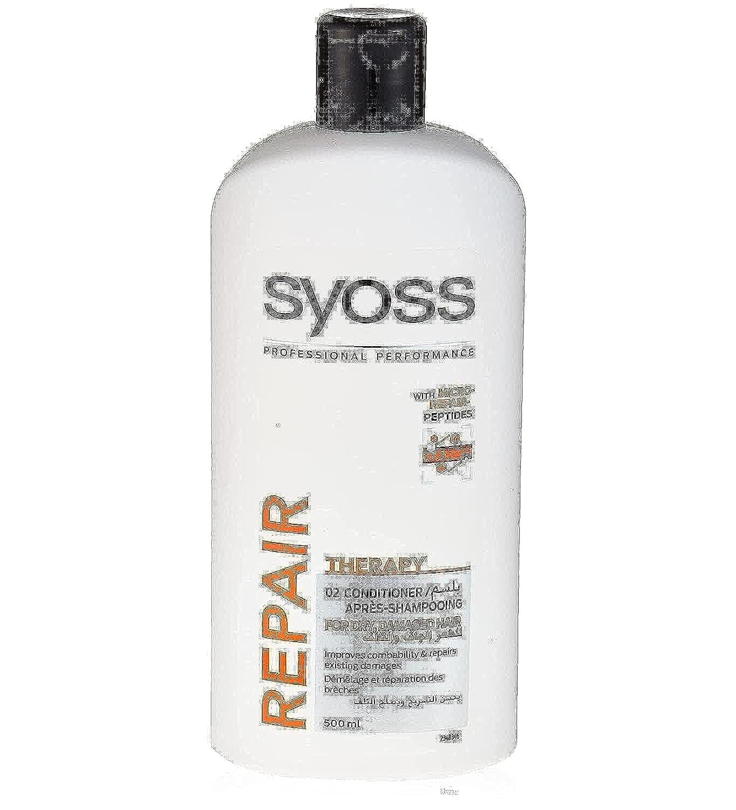 Buy Schwarzkopf Syoss Repair Therapy Conditioner 500 ML - Nourishing Hair Treatment for All Hair Types - Free International Shipping - Buy Online on GoSupps.com