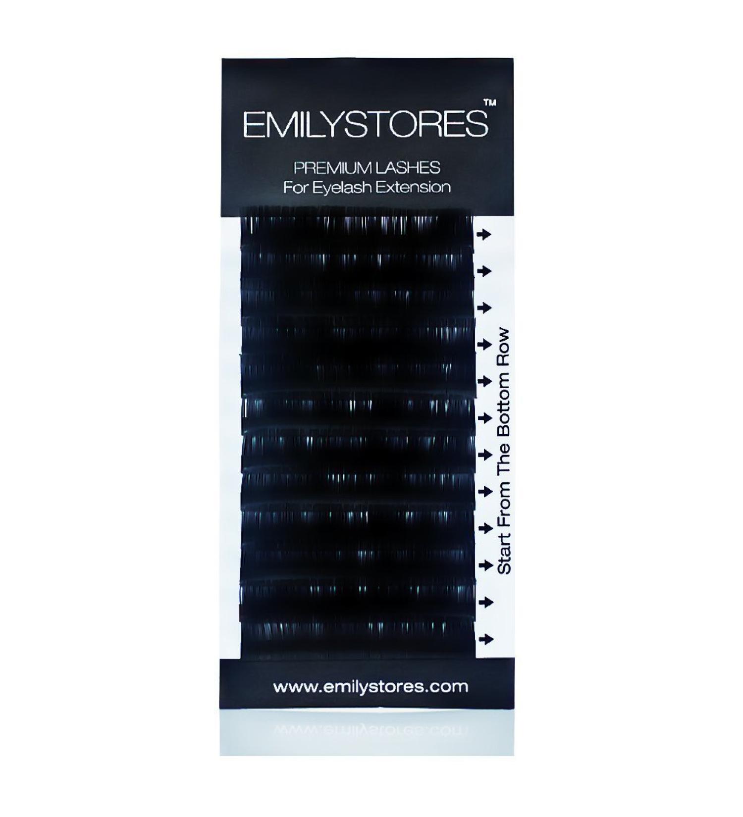 Ellipse 0.20mm Thickness J Curl Length 8mm-14MM Flat Shaped Volume Eyelash Extensions Mixed Assorted Sizes In One Tray Silk Mink Fake Eye Lashes