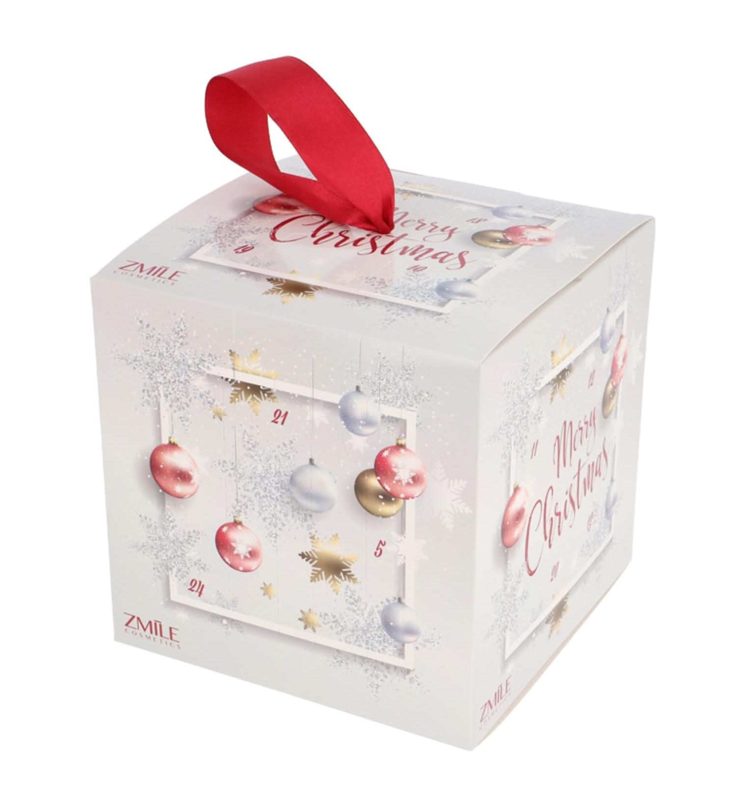 ZMILE COSMETICS Advent Calendar Cube 'Merry Christmas' silver/gold/magenta - Vegan cosmetics - Buy Online on GoSupps.com