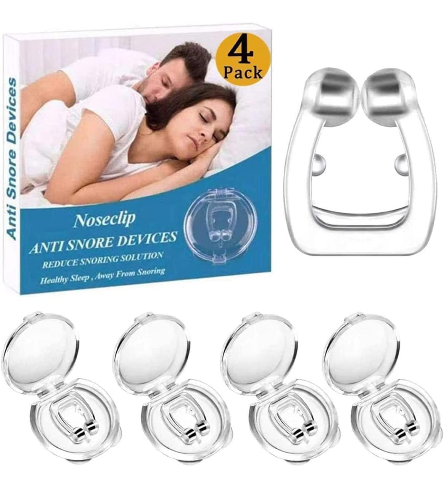 Silicone Magnetic Nose Clip | Anti Snoring Solution for Men and Women | 4 PCS Snore Stopper for Better Sleep Quality - Buy Online on GoSupps.com
