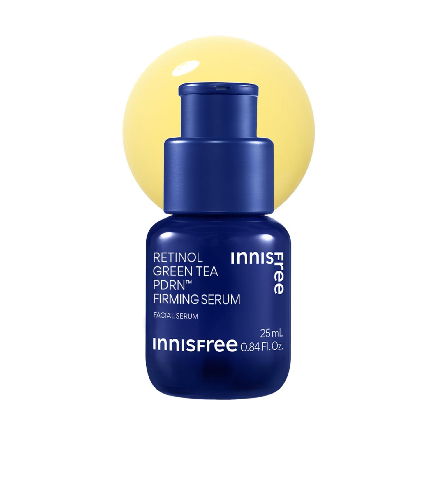 innisfree Green Tea Retinol PDRN Firming Serum - Vegan Korean Skincare for Fine Lines and Smoothing Skin Texture Available in Gift Set 0.84 fl. oz. / 25ml - Buy Online on GoSupps.com