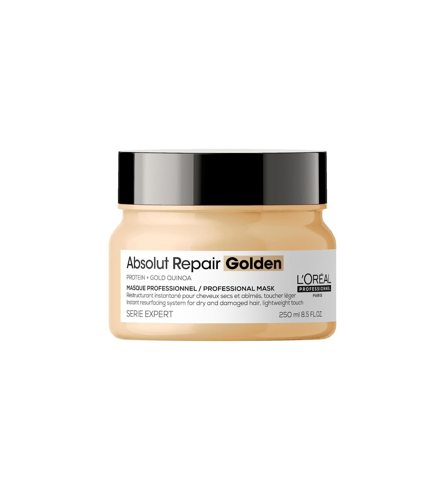 L'Or al Professionnel Repairing Hair Mask for Stressed & Dry Hair | Quinoa Infused | Series Expert Absolutely Repair Gold Mask - Shop Internationally - Buy Online on GoSupps.com