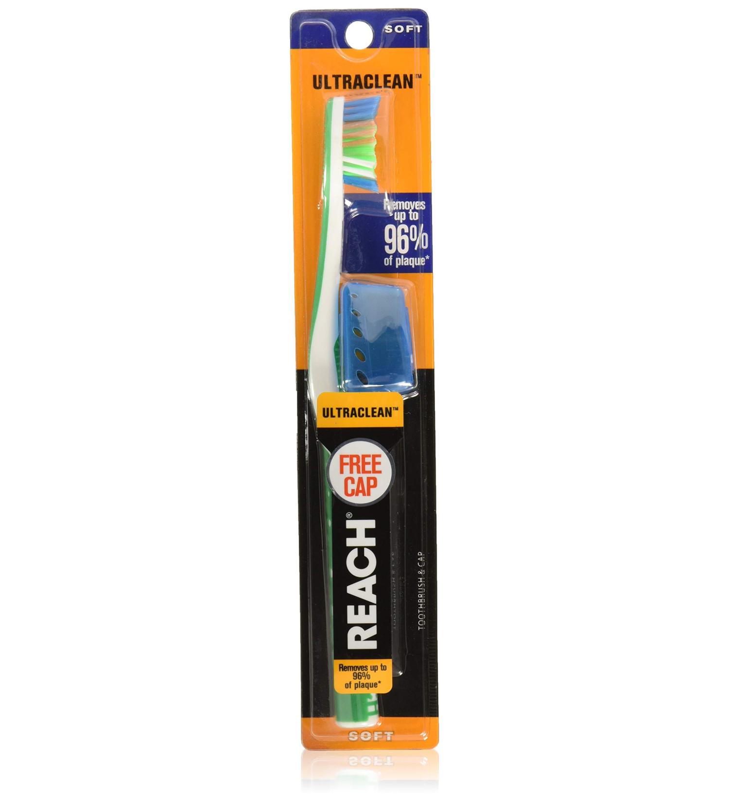 Reach Ultraclean Soft Toothbrush - Free Cover & Assorted Colors | International Shipping Available - Buy Online on GoSupps.com