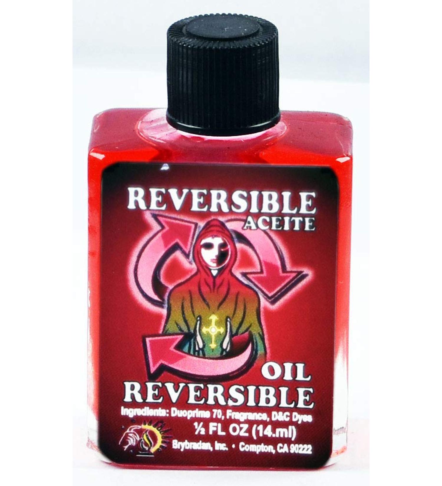 1 Piece BRYBRADAN Reversible Spiritual Oil ACEITE ESPIRITUAL 1/2 FL OZ 14.7ML REVERSIBLE 1 Fl Oz (Pack of 1)