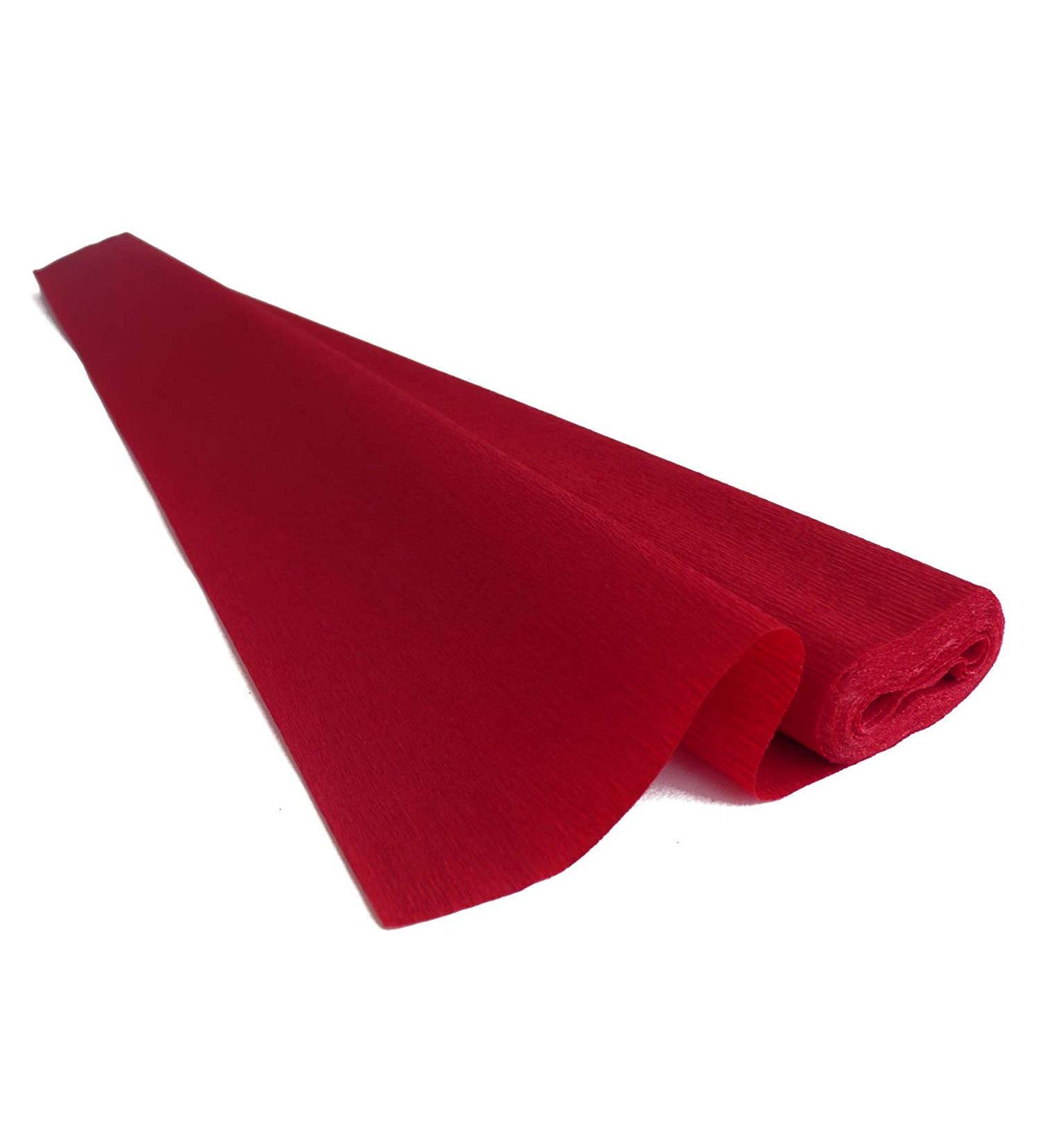 Premium Italian Crepe Paper Roll Light-Weight 60 gram - 319 Red Velvet
