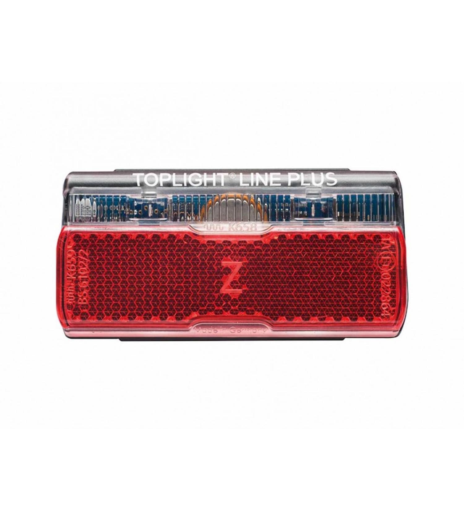 Buy Busch & M ller Toplight Line PLUS Rear Bicycle Light - Black/Red 50mm Bolt Spacing | International Shipping - Buy Online on GoSupps.com