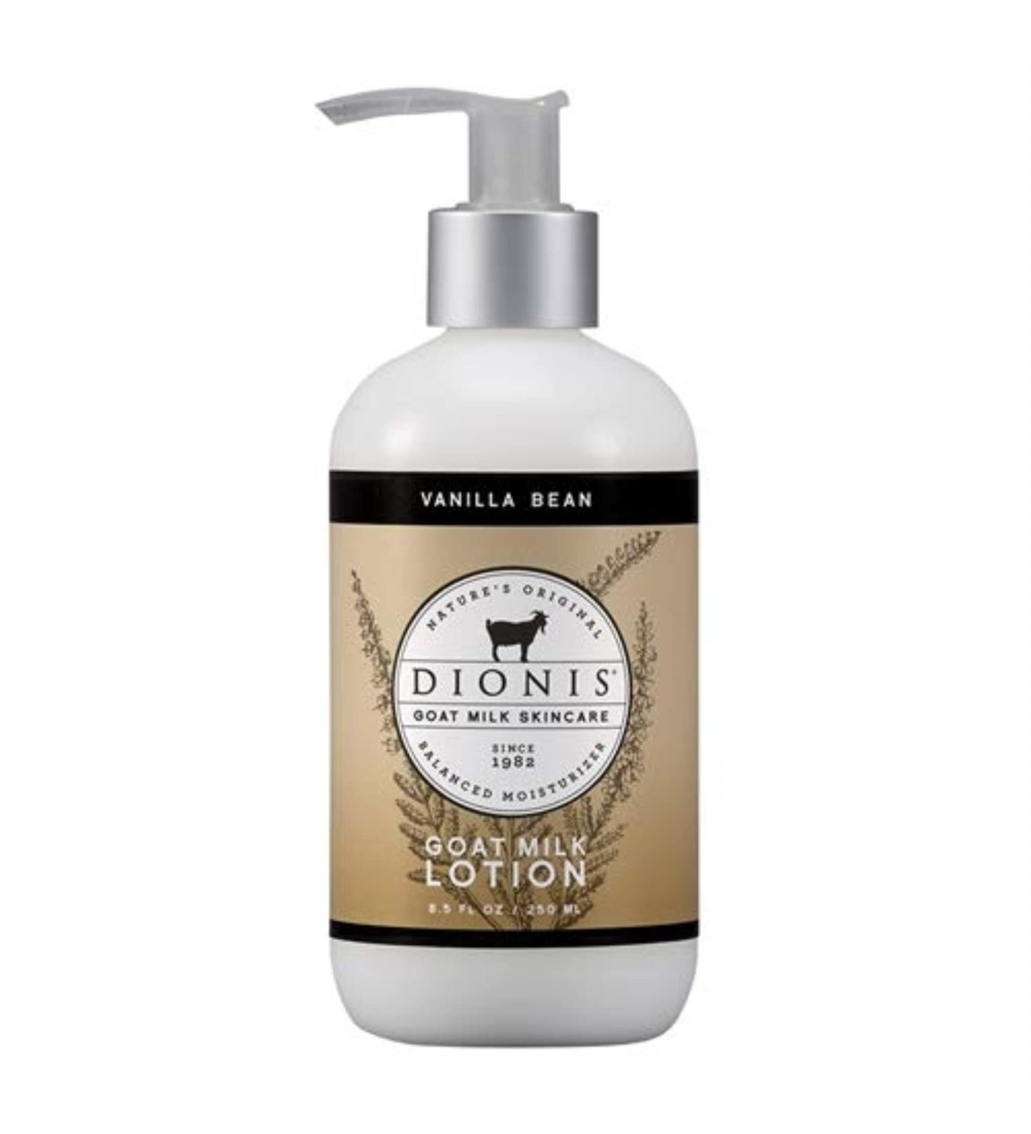 Dionis Goat Milk Vanilla Bean Lotion 8.5 oz - Nourishing Skincare for All Skin Types | International Shipping Available - Buy Online on GoSupps.com