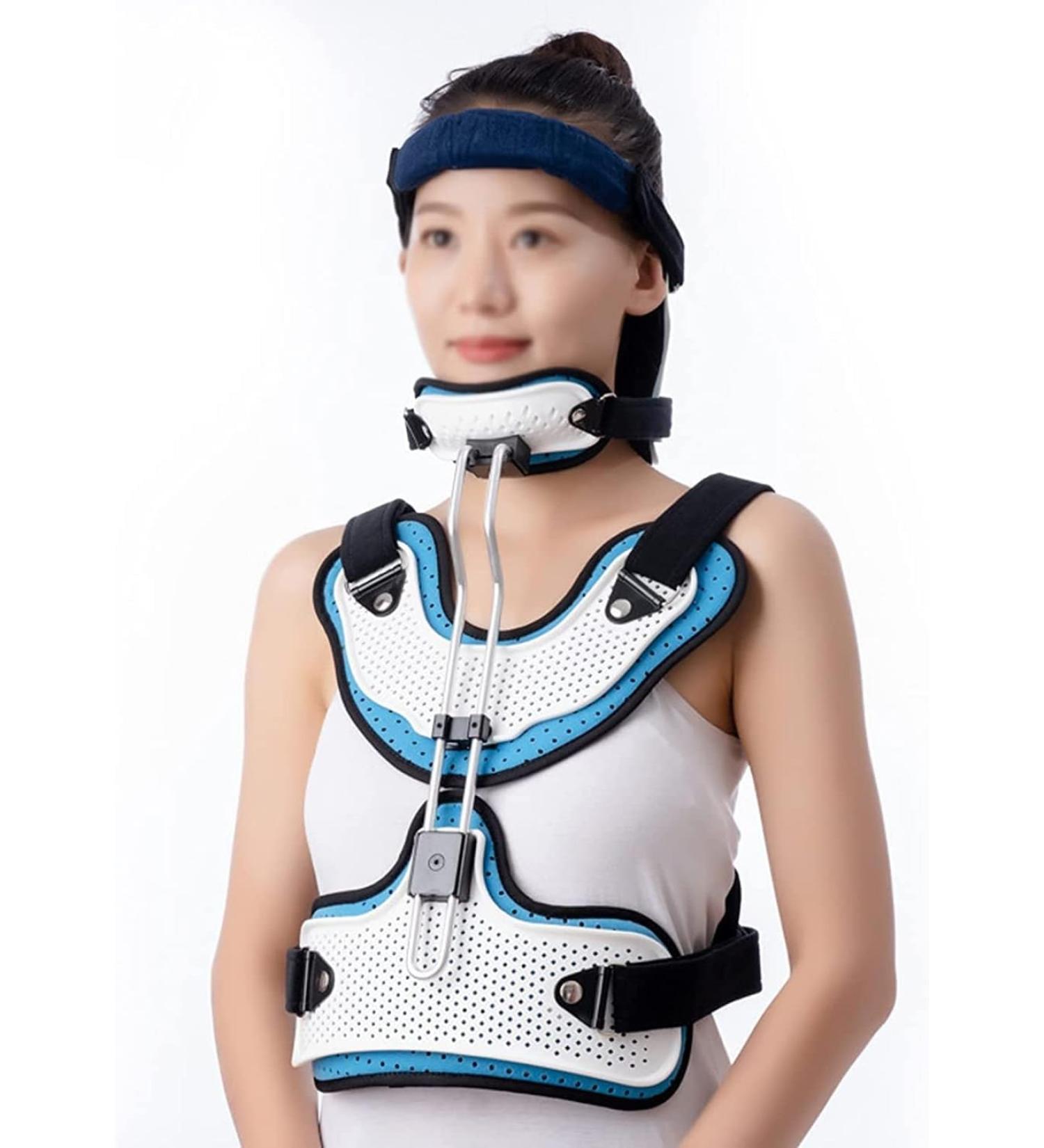 JLASER Cervical Thorax Orthesis & V-Shoulder Strap - Breast Prosthesis & Lumbar Fracture Support | International Shipping Available - Buy Online on GoSupps.com