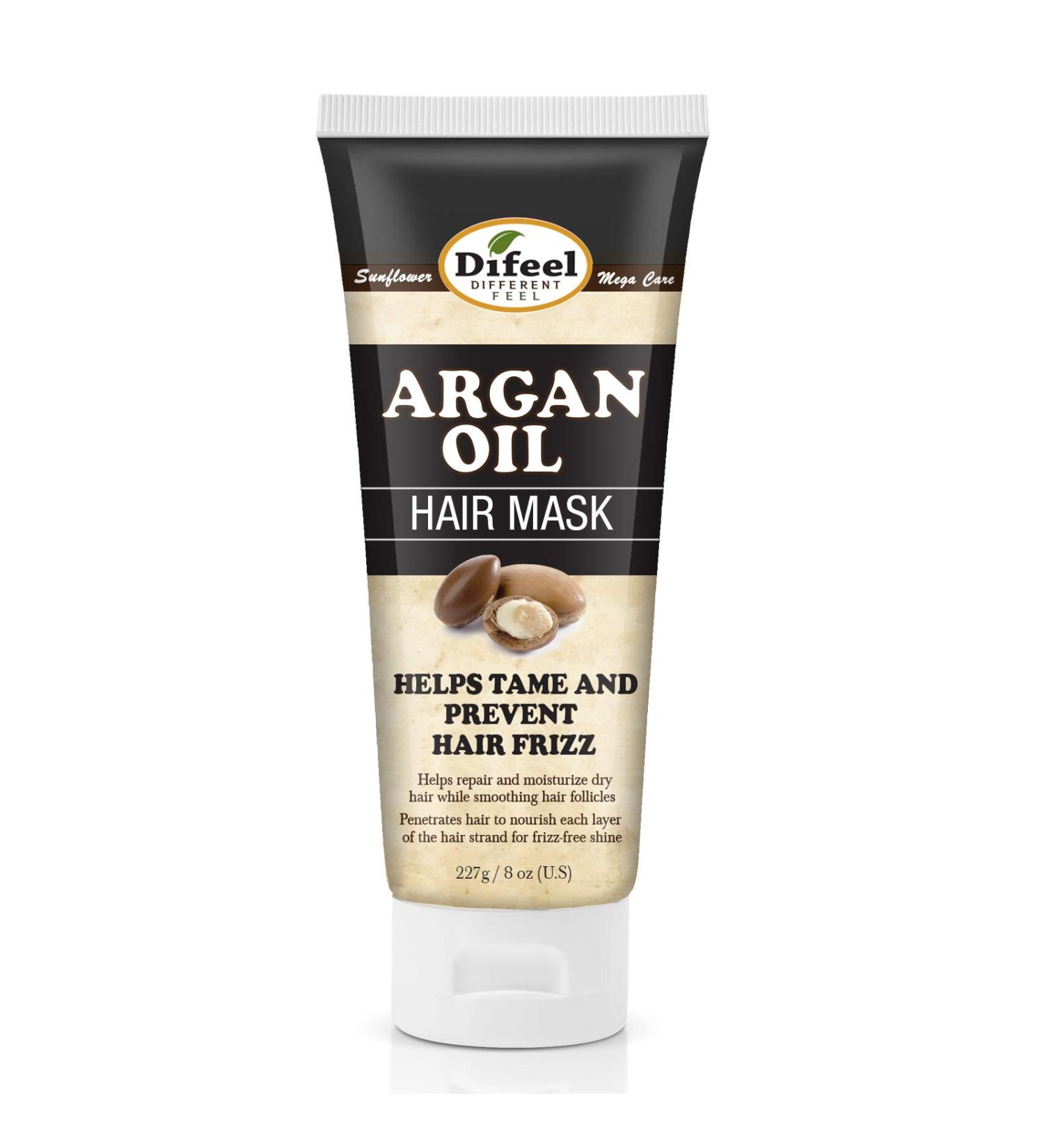 Difeel Argan Oil Hair Mask 8 oz. - Deep Conditioning Treatment for Dry Hair - Buy Online on GoSupps.com