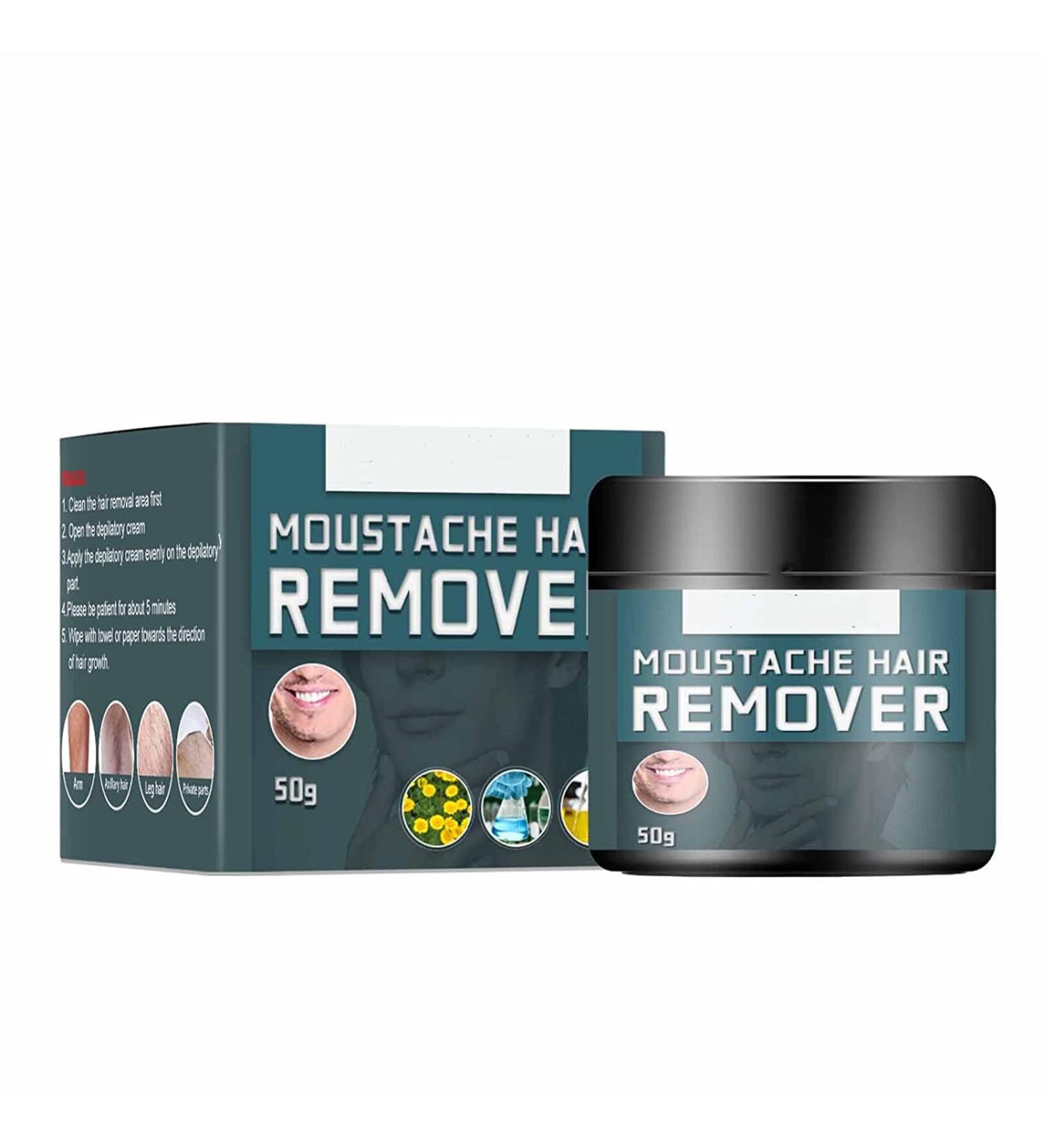  DUBUSH Gentle and non-irritating organic hair removal mask for the body - Hair removal cream for face and beard - Hair removal cream for men for face legs chest - Buy Online on GoSupps.com