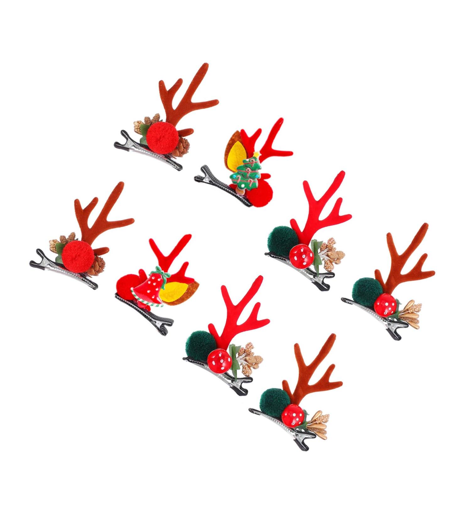 Beaupretty 4 Pairs Christmas Hair Clips Deer Ear Headband Girls Christmas Barrette Animal Ear Hair Clip Kids Hairpin Hair Jewels for Women Xmas Hairpin Christmas Deer Pompom Issue Card Miss - Buy Online on GoSupps.com