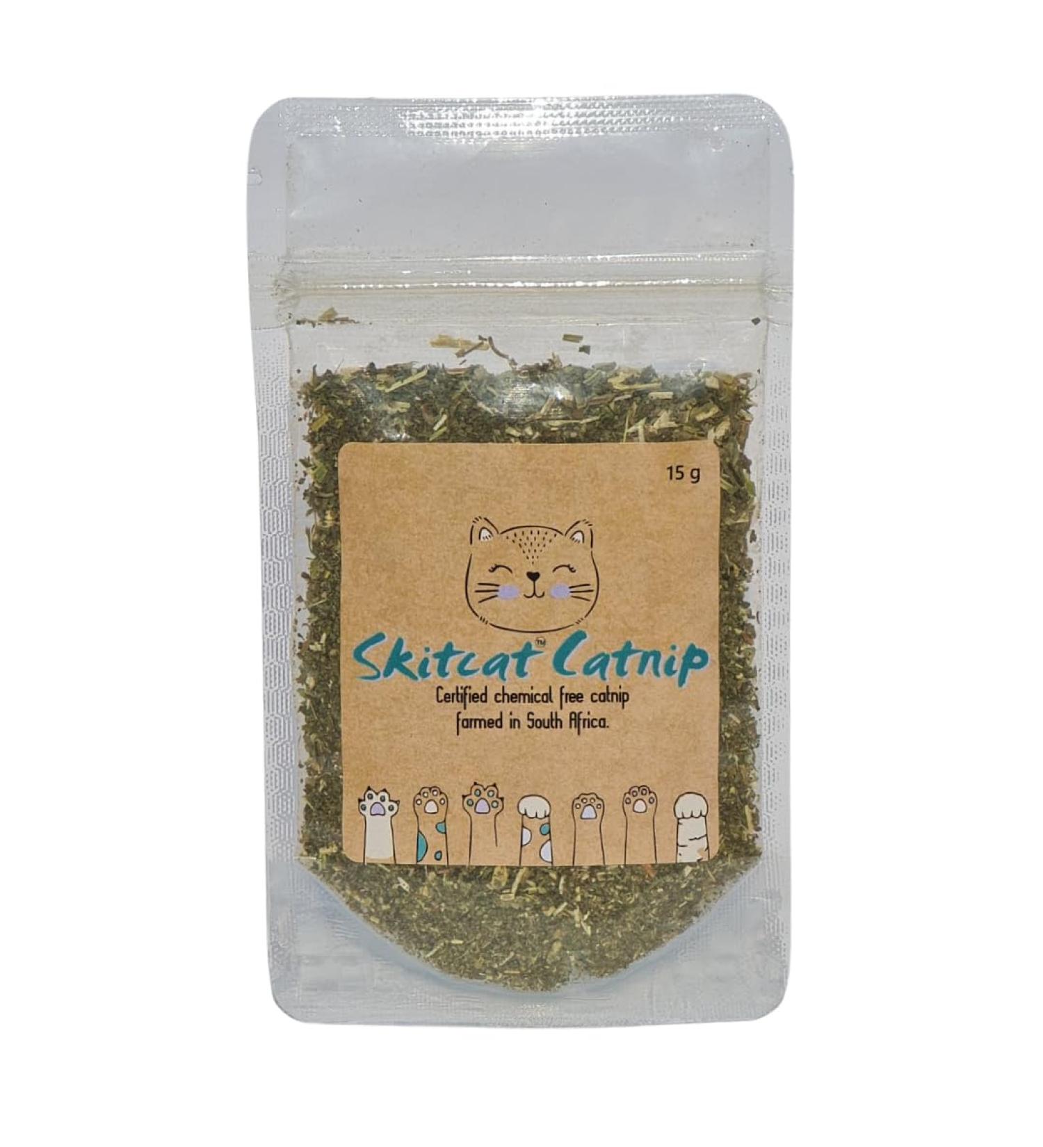 Skitcat Catnip 15g - Natural Catnip for Cats | Cat nip | Cat Treats | Extra Strong Sustainably Farmed Pesticide Free - Buy Online on GoSupps.com
