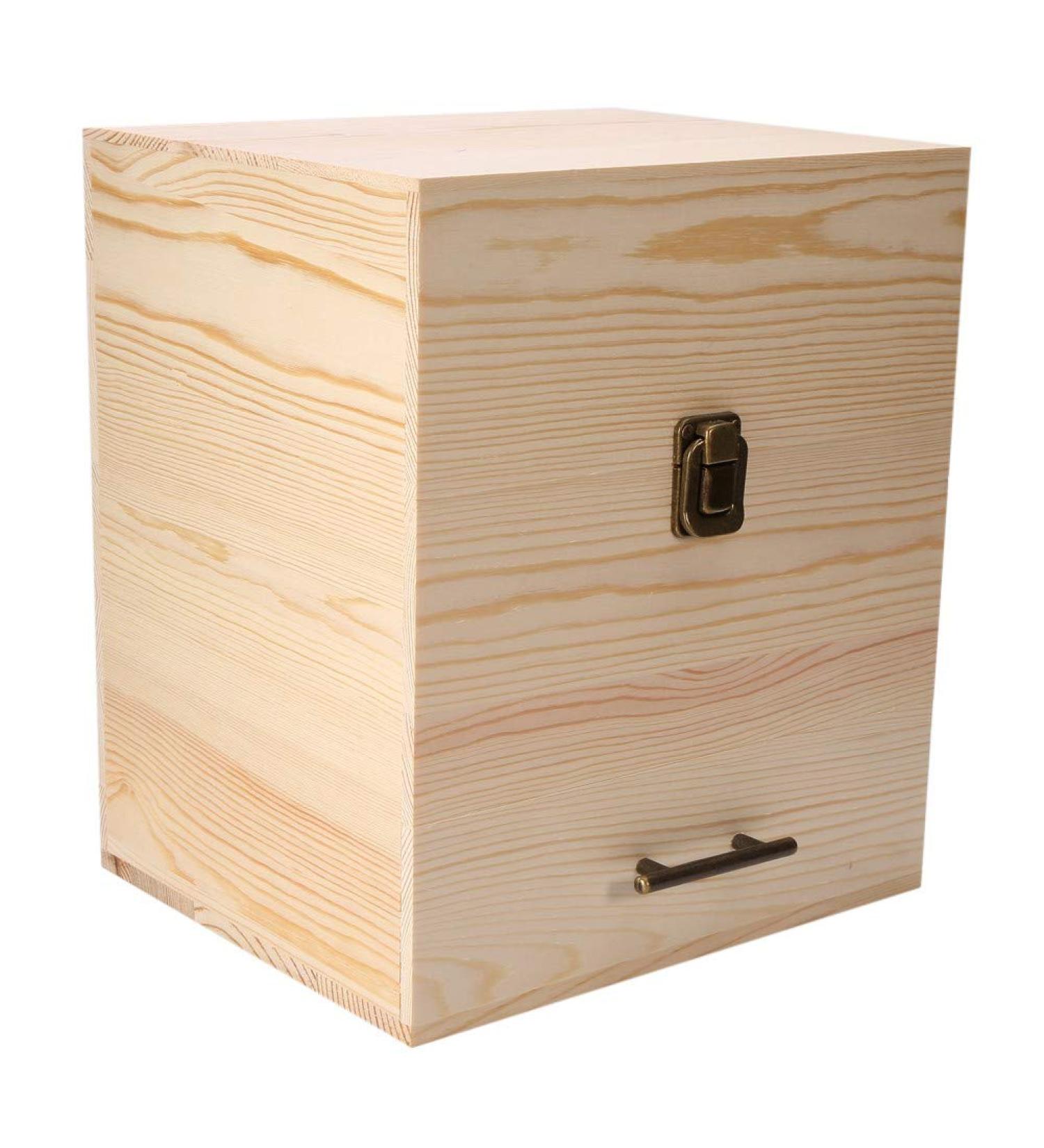 Buy Wosume Wooden Essential Oils Storage Container - 59 Compartment Organizer for Aromatherapy | Durable & Ideal for 5ml 10ml 15ml 30ml Bottles - Buy Online on GoSupps.com