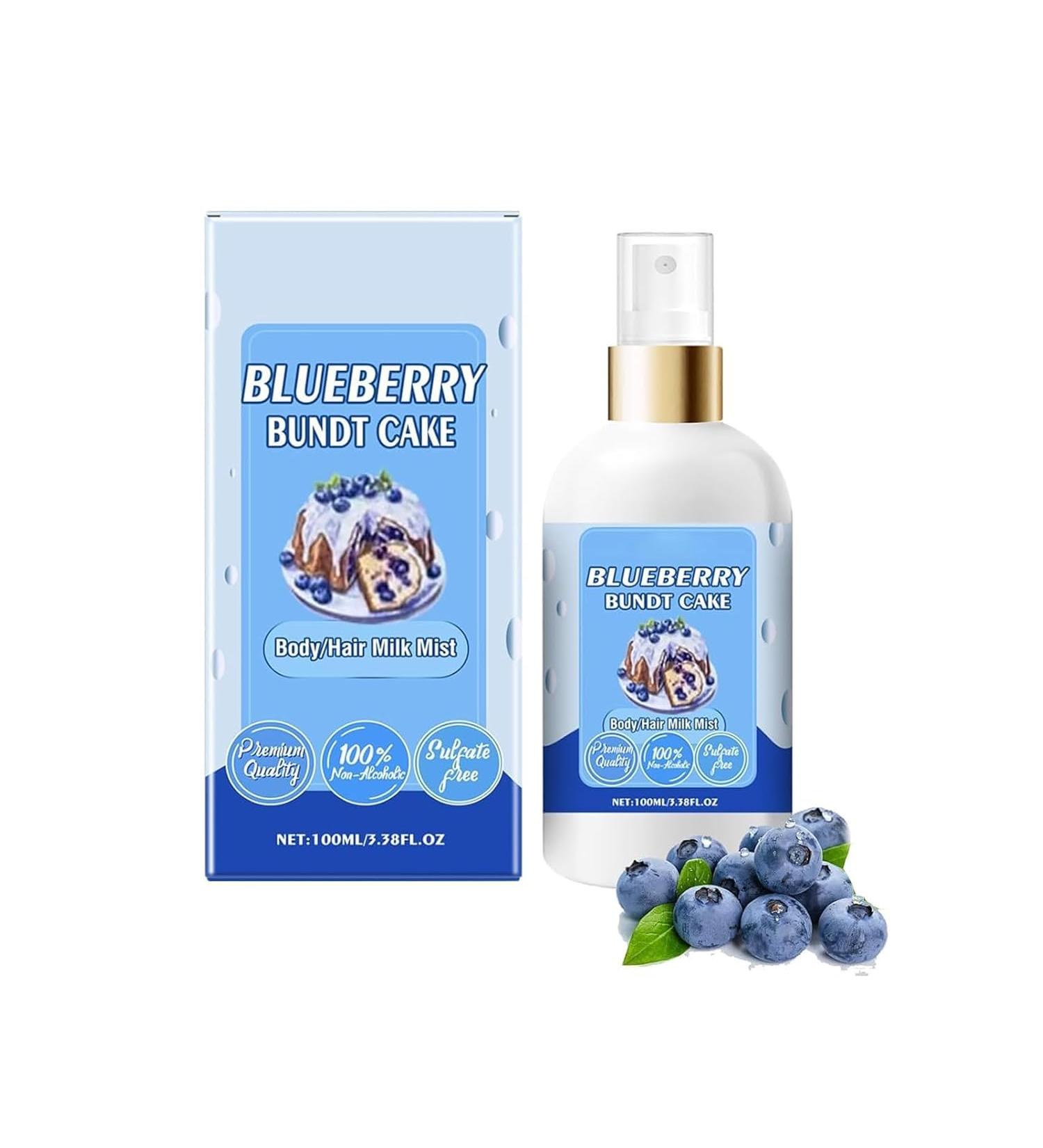 Vanilla Cream Puff Body Milk Mist Body/Hair Milk Mist Body Spray For Women Vanilla Perfume Long Lasting Moisturizing Ideal Gifts for Women 1PCS- Blueberry Cake - Buy Online on GoSupps.com