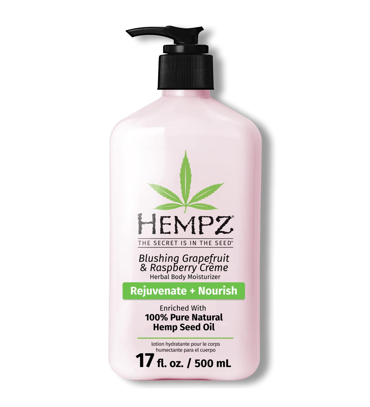 Hempz Grapefruit & Raspberry Cr me Body Lotion with Shea Butter and Hemp Seed Oil - Daily Moisturizing Cream for Skin Care - Large Size - Buy Online on GoSupps.com