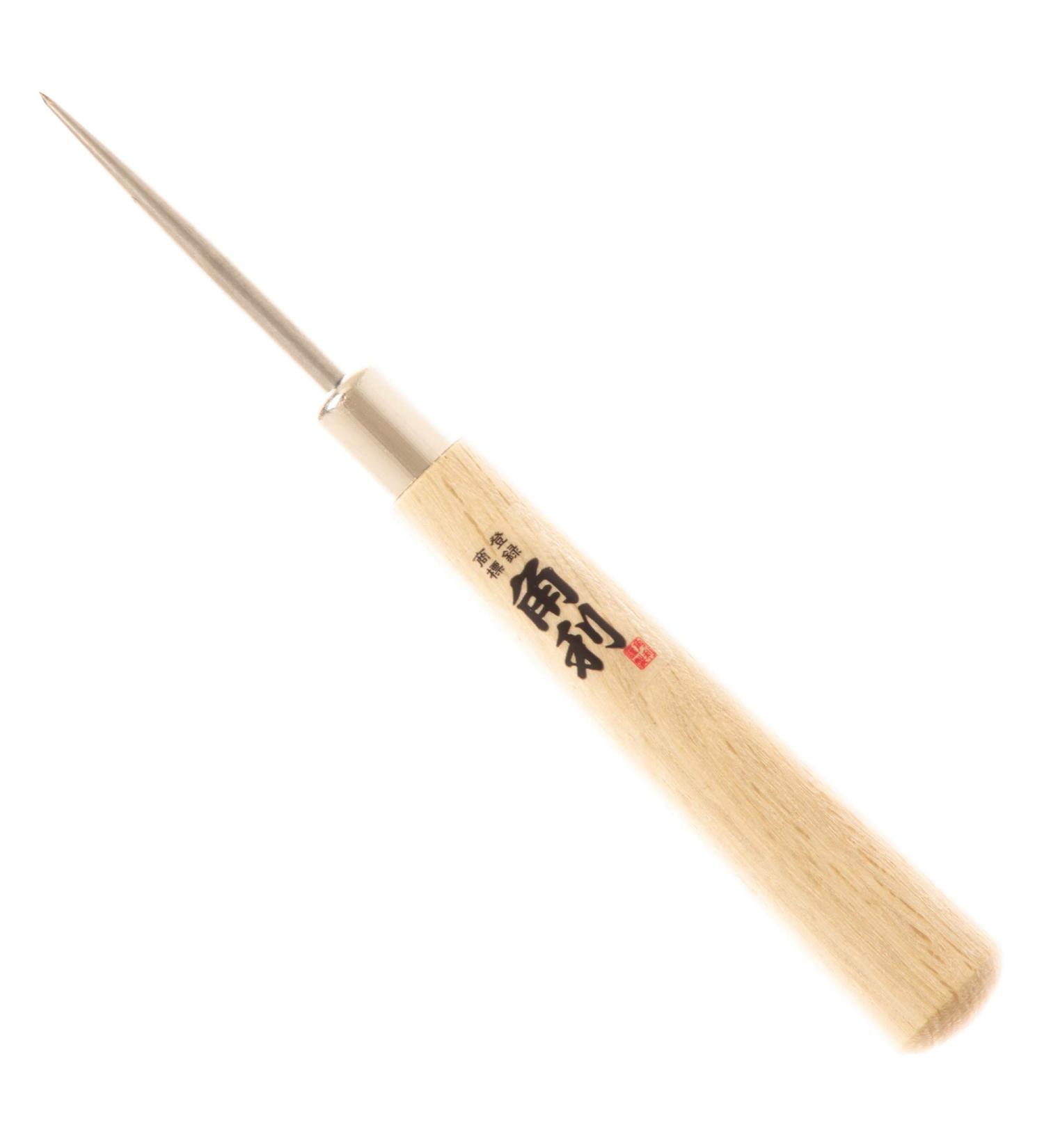 KAKURI Japanese Stainless Steel Scratch Awl 4-3/4 - Maple Wood Handle | Multi-Functional Tool for Sewing, Leatherwork, Book Binding | Made in Japan - Buy Online on GoSupps.com