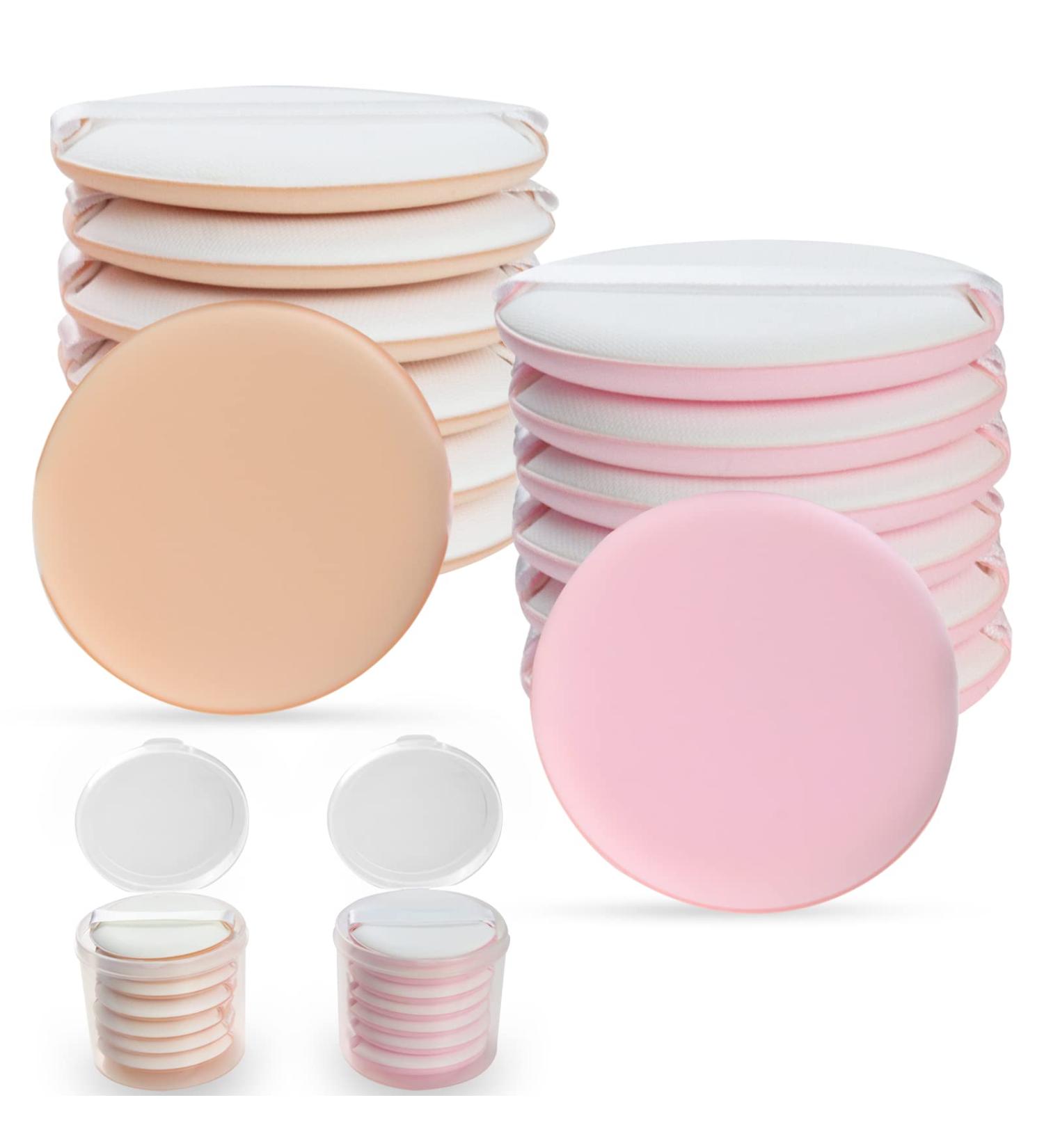 GZHAIMAI 14-Piece Powder Puff Set - Round Makeup Sponges for BB Cream Liquid Foundation & Loose Powder | Professional Makeup Tools - Buy Online on GoSupps.com