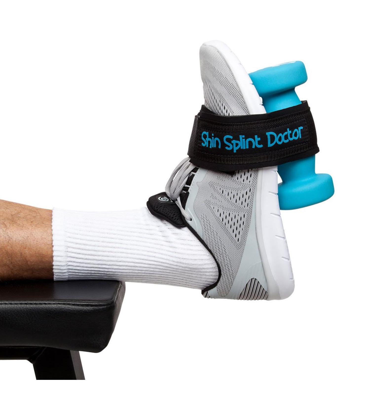 Shin Splint Doctor Strap | Fastest Shin Splint Pain Relief Guaranteed - Never Suffer Again! (Dumbbell Compatible) - Buy Online on GoSupps.com