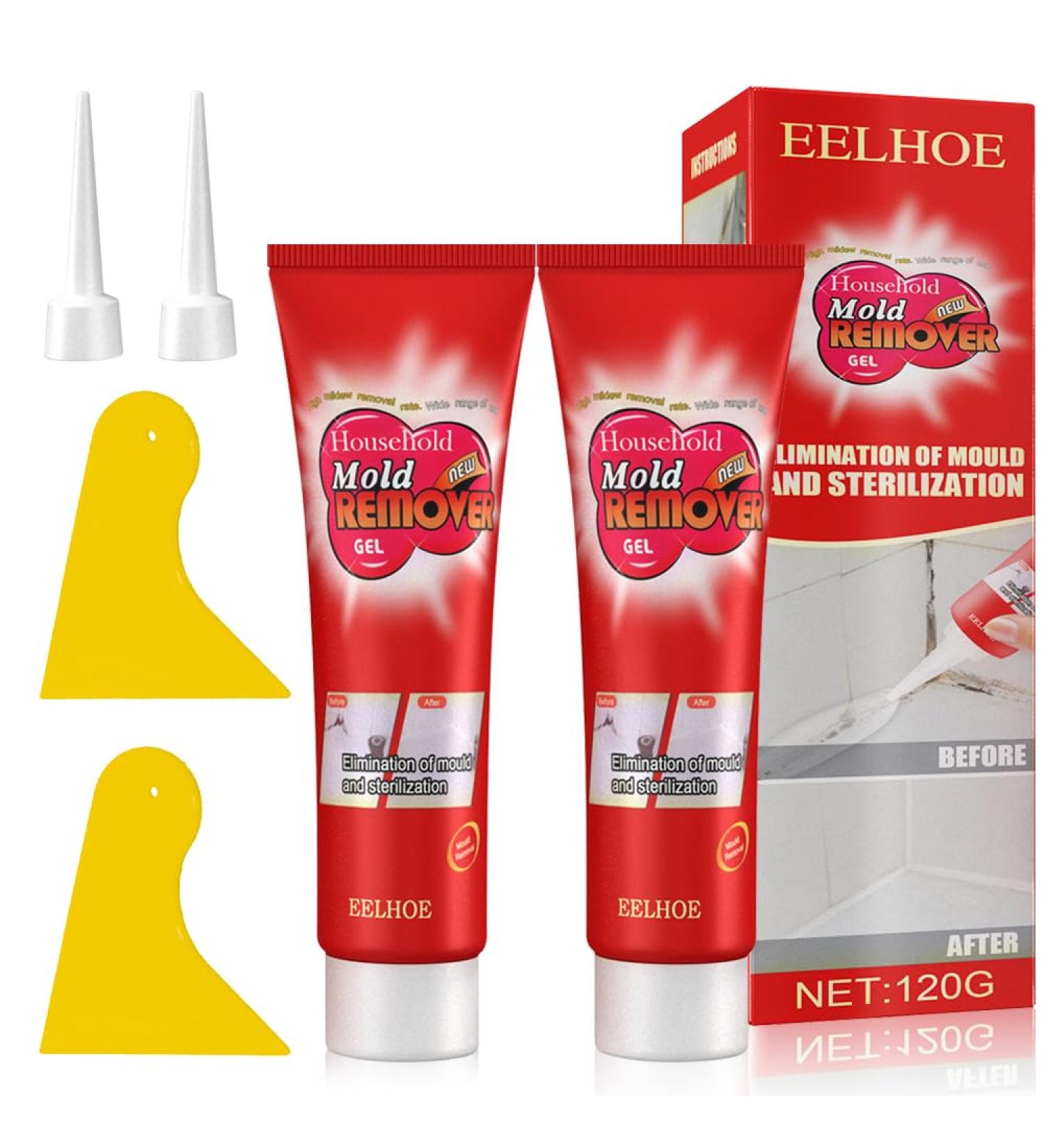 DAJILI 120g*2PCS Mould Magic Extreme Gel UK Deep Mould Remover Gel Powerful Mould Cleaner Gel Quick Cleaning Solution for Bathroom Toilet Washing Machine Seal Sink Tile Stains - Buy Online on GoSupps.com