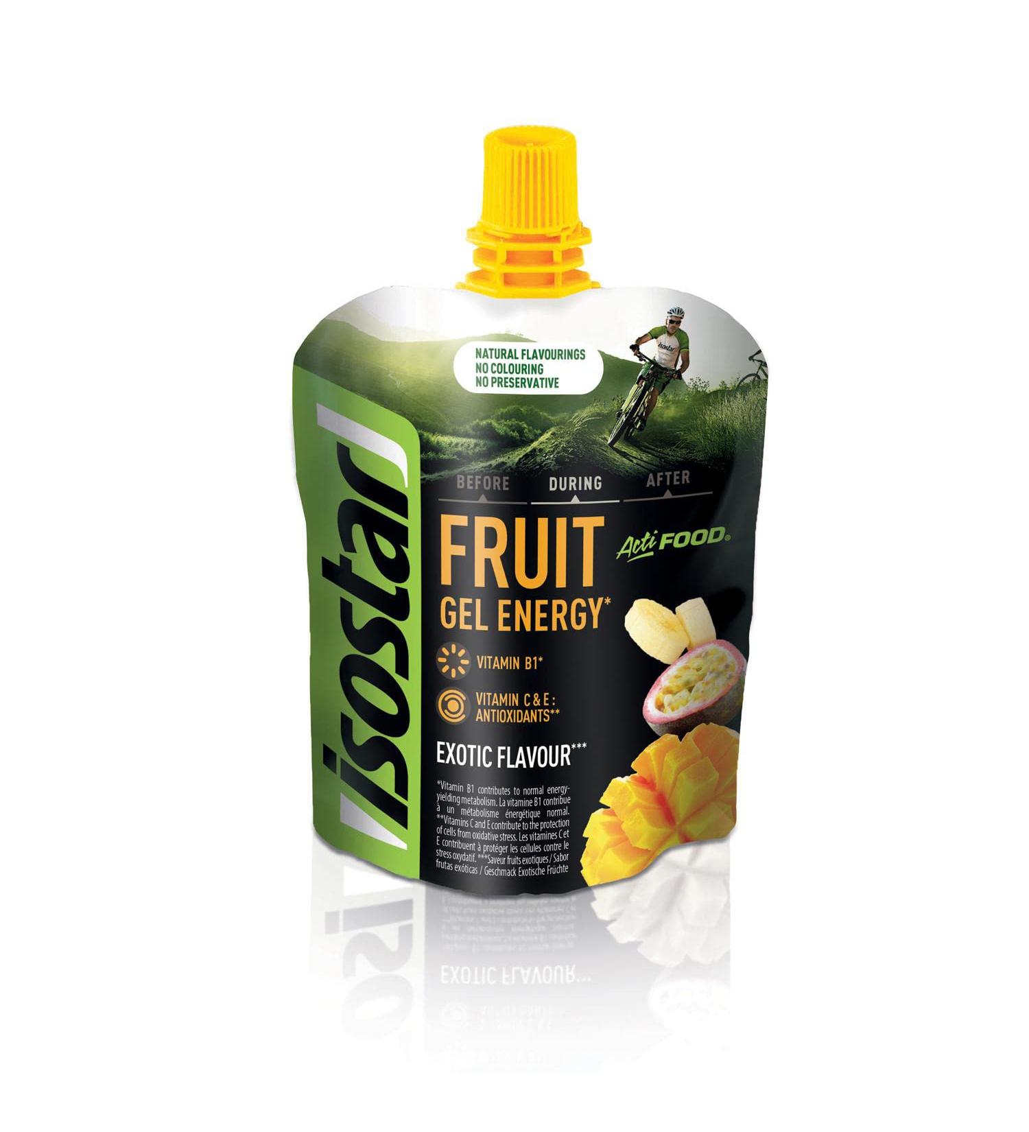 Isostar - Actifood Exotic Fruits - Energy Gel Source of Carbohydrates and Vitamins - Energy Supply - 199482 - Buy Online on GoSupps.com
