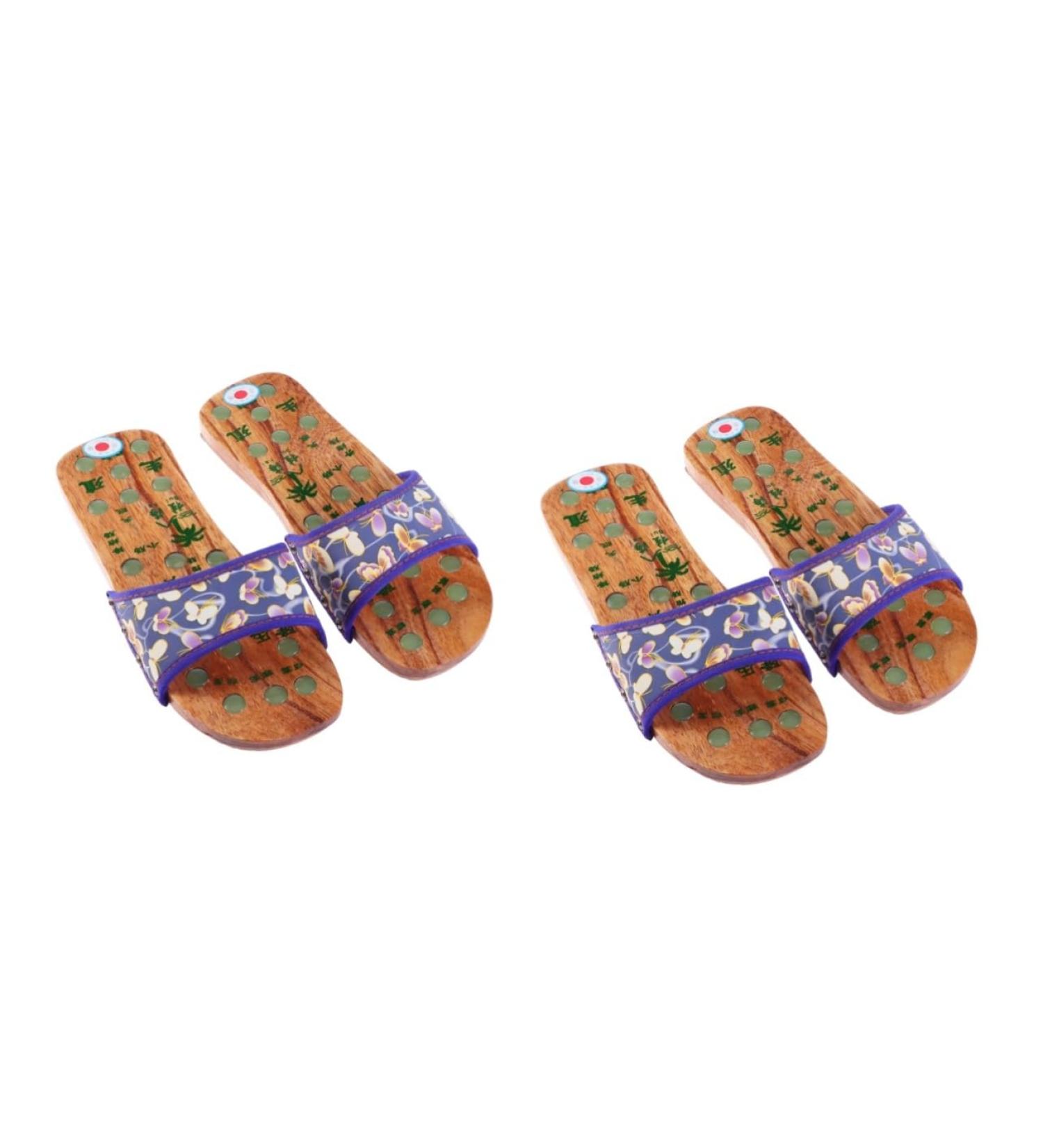FRCOLOR 2 Pairs of Shoes for Pain Relief Slippers Foot Massager Summer Slippers Women's Slippers Dimensions Summer Slippers for Women Size on Miss Font Wooden Tool - Buy Online on GoSupps.com