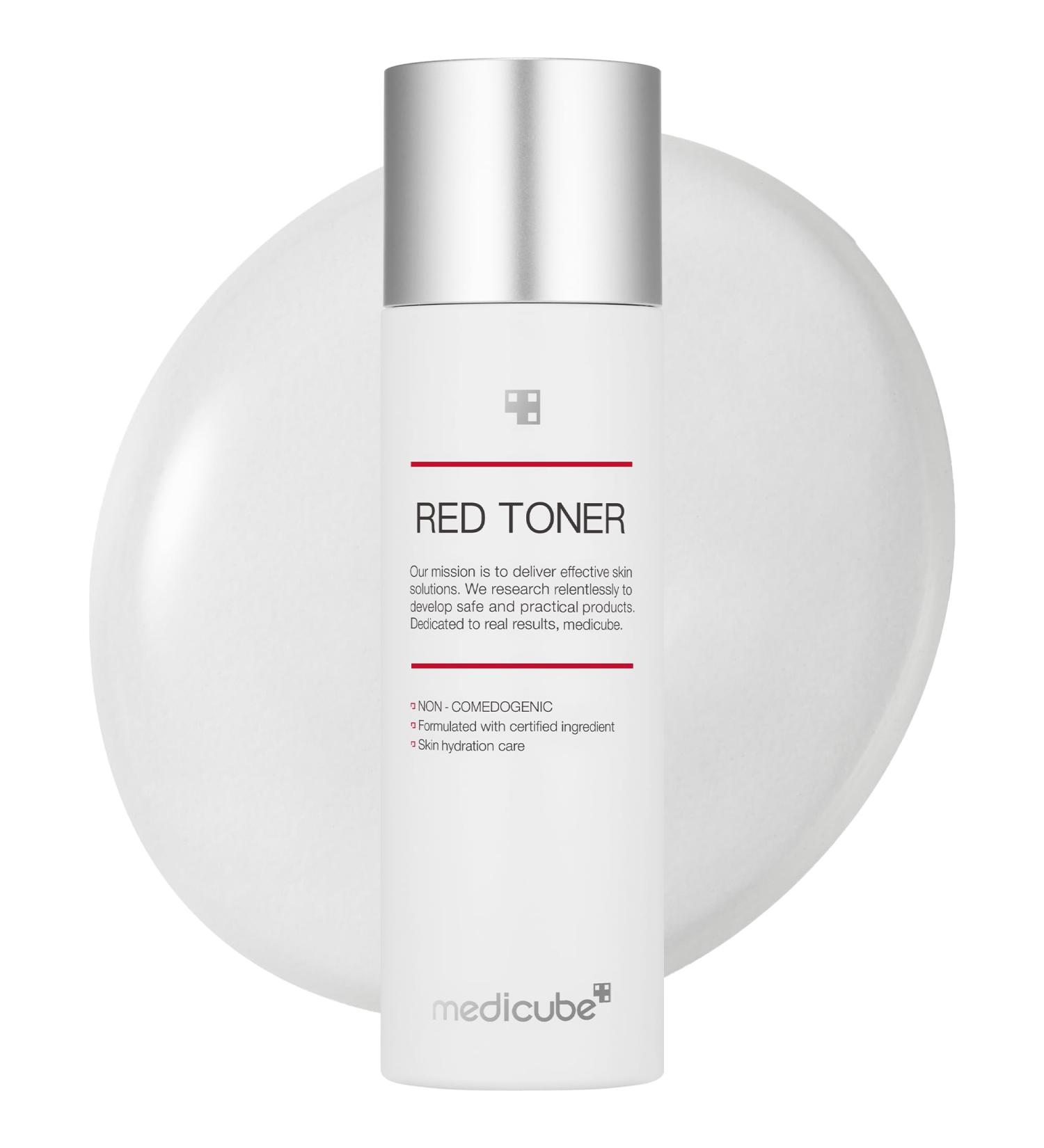 Medicube Red Toner 2.0 | Acne-Prone Skin Relief | BHA Niacinamide & Adenosine | Soothing Formula | Non-Comedogenic | Korean Skincare (3.38fl. oz.) - International Shipping Available - Buy Online on GoSupps.com