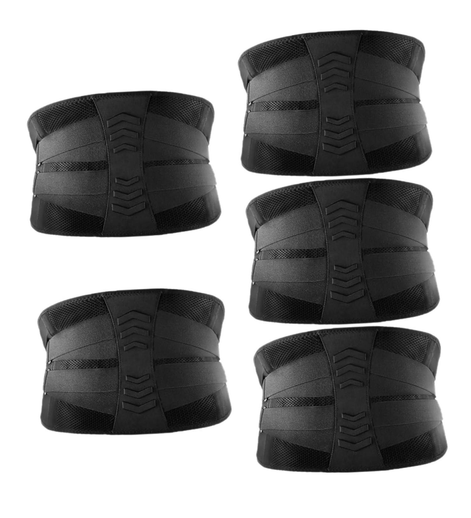 Mobestech 5pcs Comfortable Sweat Waist Band | Breathable Back Brace & Waist Support for Men - Protection & Hot Pressing Nylon - Buy Online on GoSupps.com