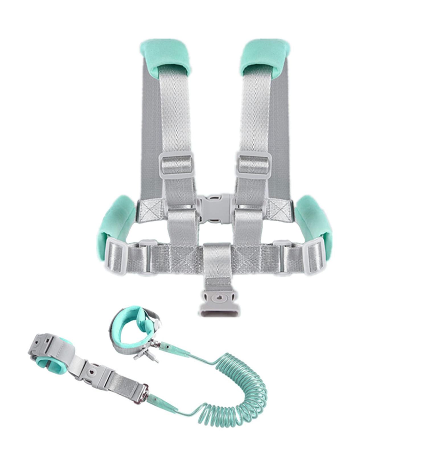 TOPWAYS 2in1 Toddler Anti Lost Leash & Safety Wrist Link Belt - Green - Buy Online on GoSupps.com