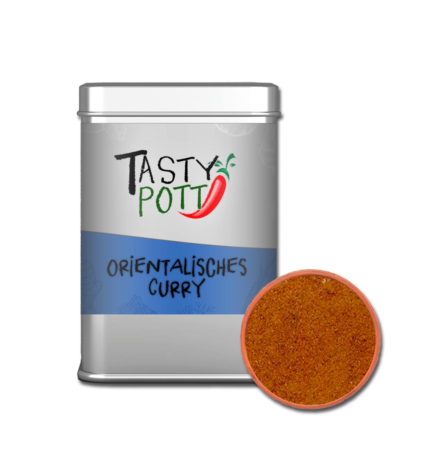  TASTY POTT Tasty Pott Oriental Curry I Curry Mix I Oriental Spices I Spice Mix I Aromatic Seasonings I Curry Marinade I Spice Jar 75g - Buy Online on GoSupps.com