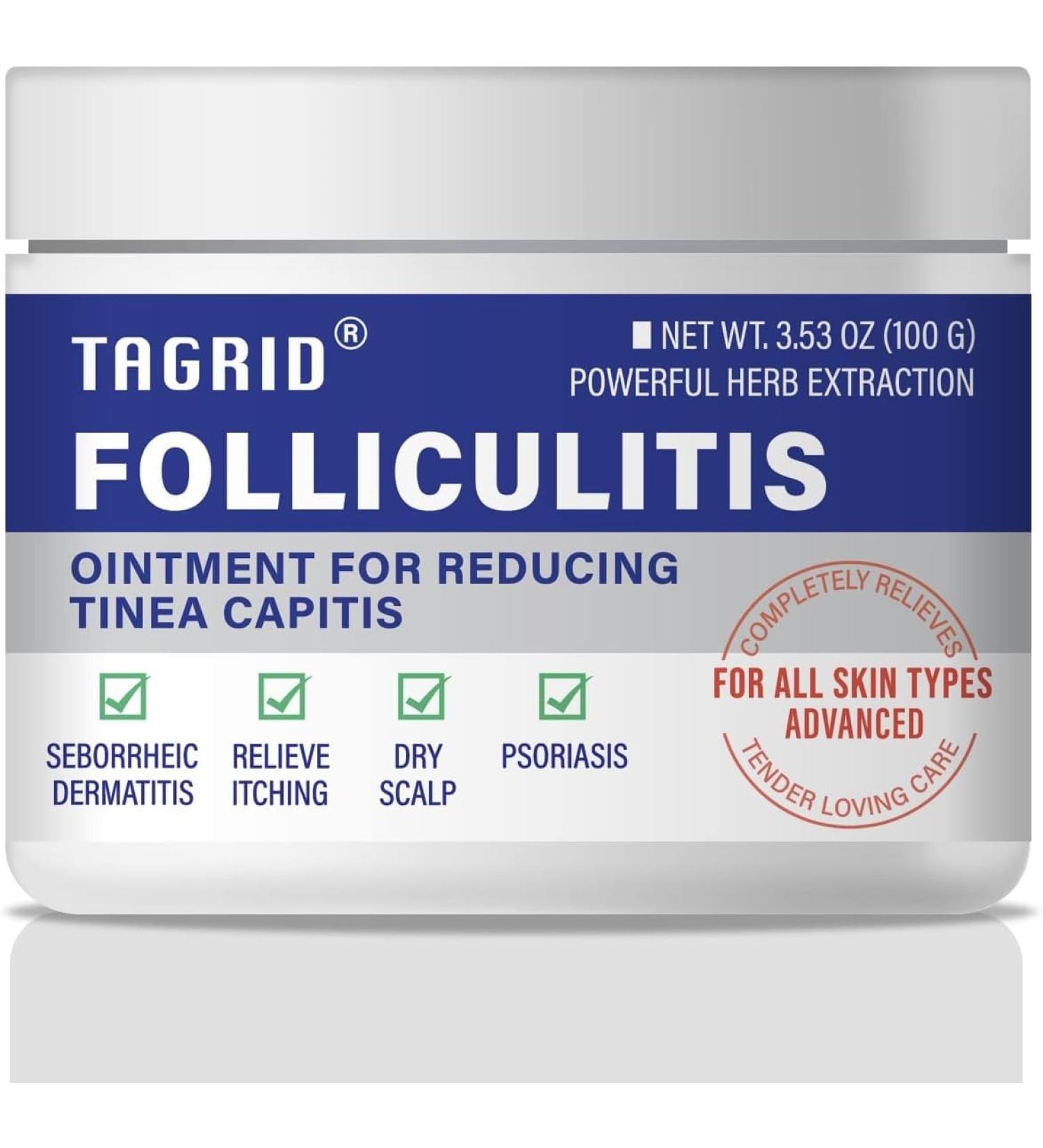 TAGRID Folliculitis Treatment Cream - Fast & Safe Relief for Severe Folliculitis & Lichen - 100g - International Shipping Available - Buy Online on GoSupps.com