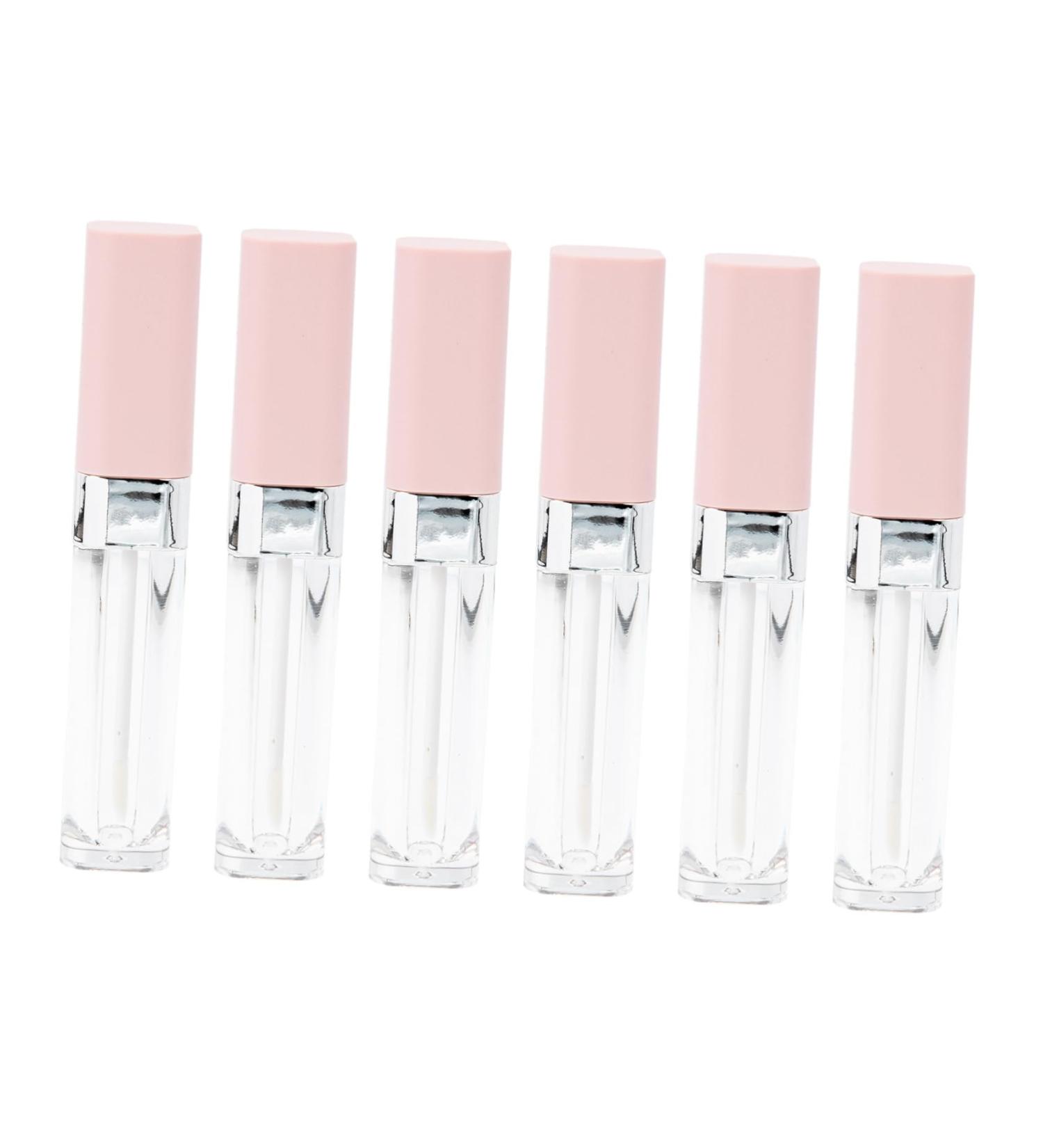 SOESFOUFU 6pcs Lip Gloss Empty Tube Lip Gloss Pigment Empty Eyeliner Mascara Bottle Bulk Lip Balm Pink Abs - Buy Online on GoSupps.com