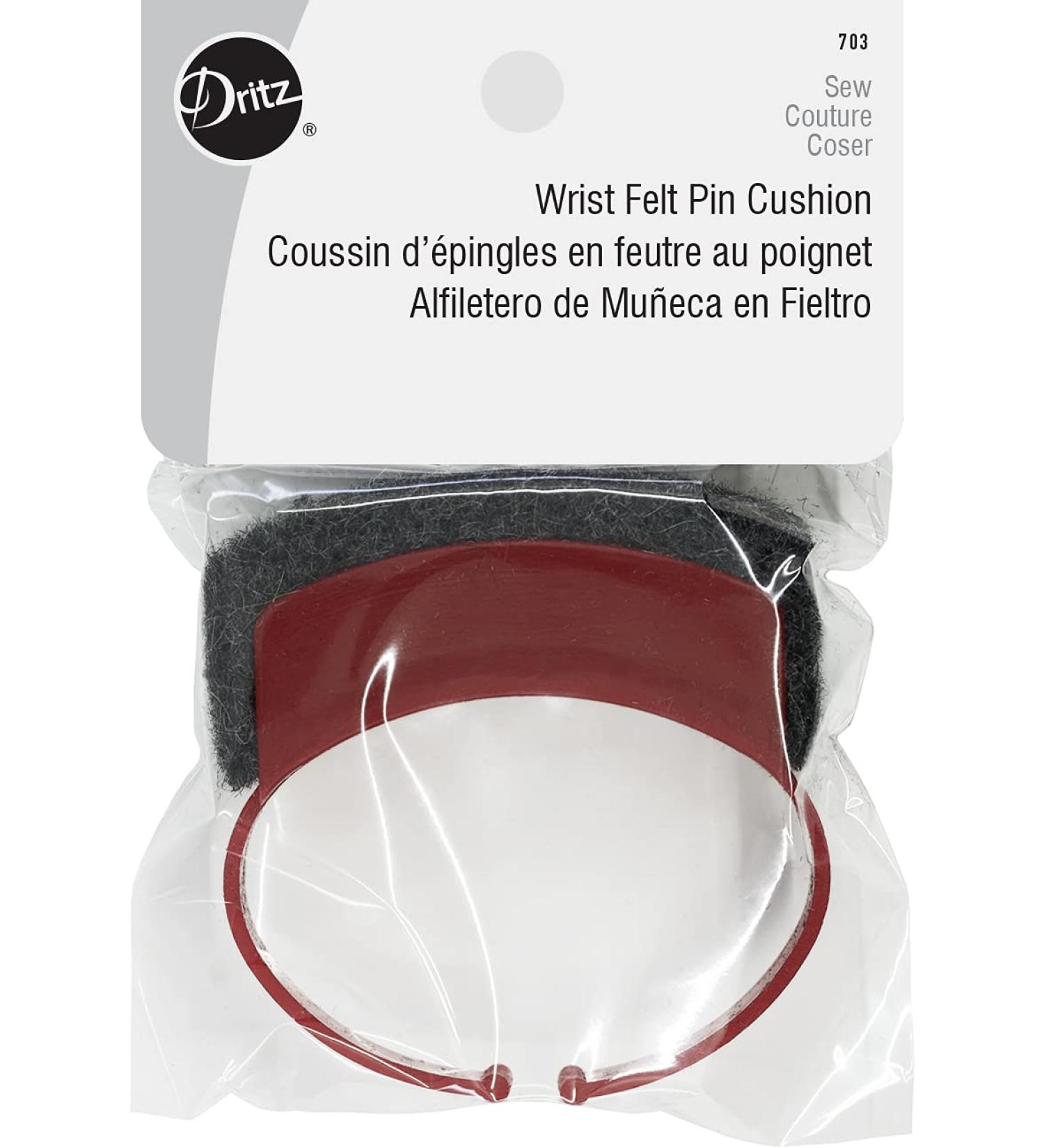 Dritz Red Wrist Felt Pin Cushion - Comfortable and Convenient Wrist Pin Cushion - Buy Online on GoSupps.com