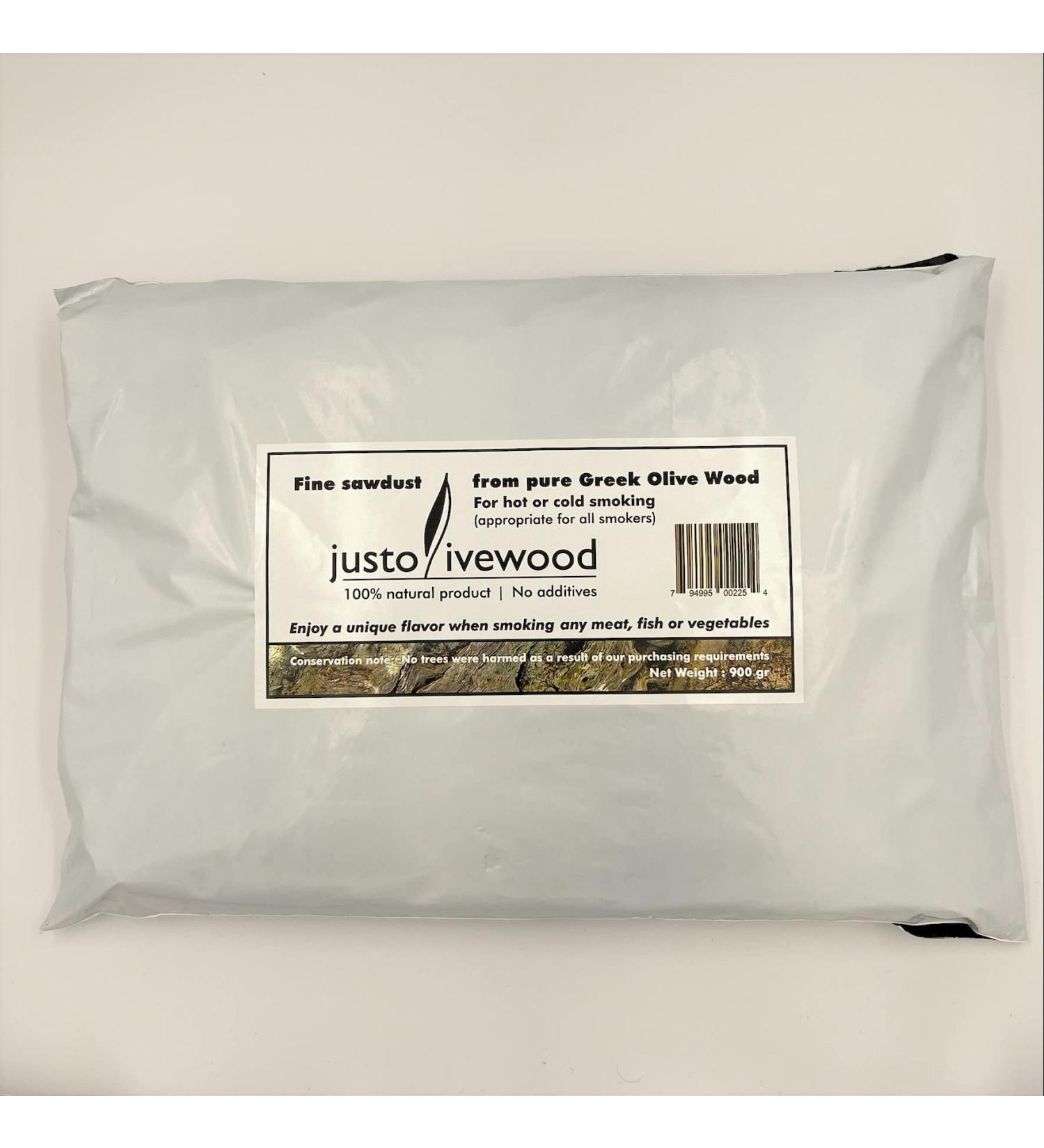 Just Olive Wood 900 gr pure Greek Olive Wood smoking dust finest grain size 0-0 5 mm - Buy Online on GoSupps.com