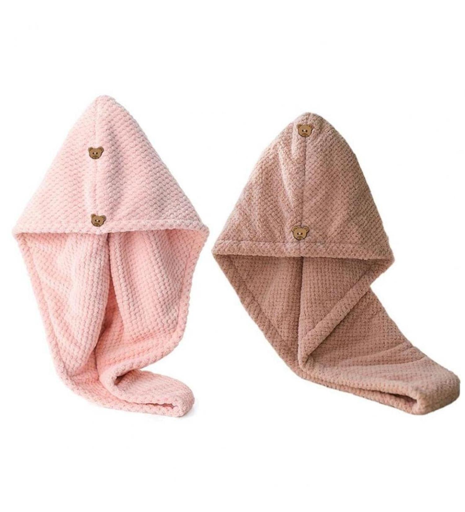 Casiler 2 Packs Microfiber Hair Towel Wraps - Anti-Frizz Super Absorbent Turbans for Curly Long & Thick Hair - Perfect Drying Solution - Buy Online on GoSupps.com