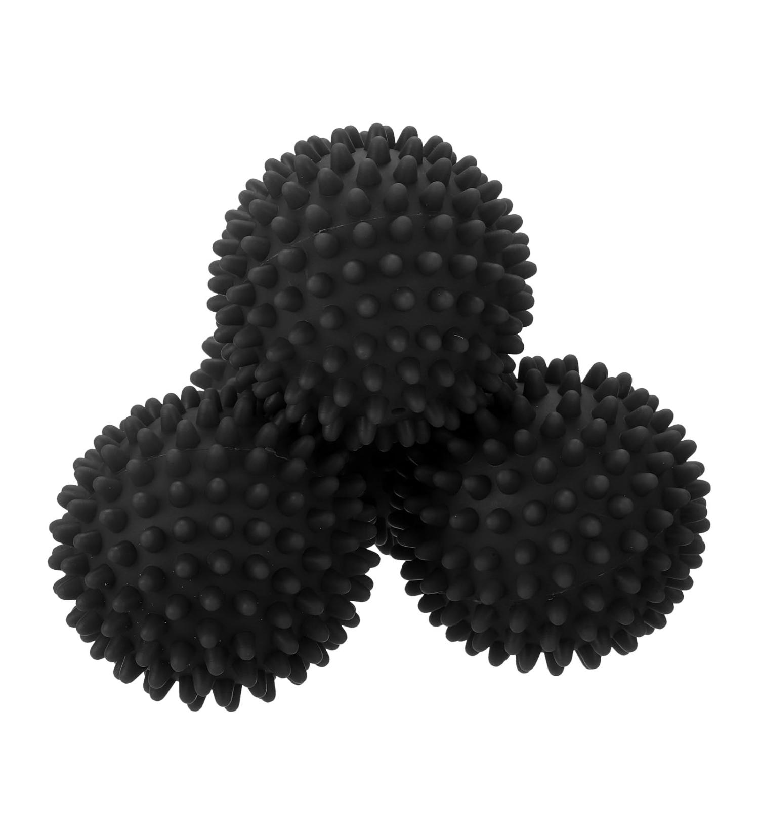 uxcell 4pcs Reusable Vinyl Laundry Dryer Balls - Reduce Wrinkles Static & Drying Time | Energy-Saving Fabric Softener | Black - Buy Online on GoSupps.com