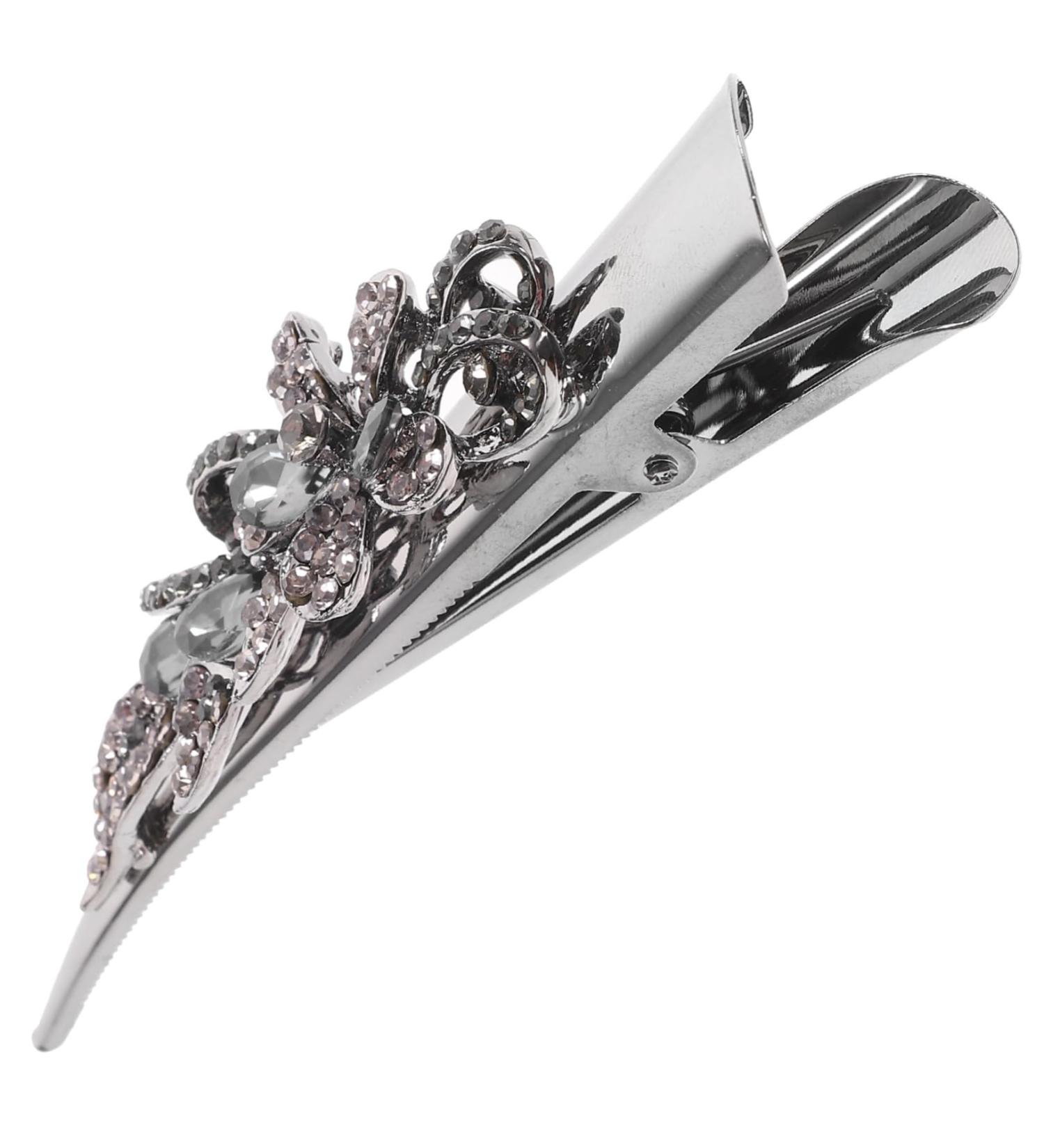 SOESFOUFU Crocodile Hair Clips Barrette Rhinestone Hair Barrette Rhinestone Barrettes for Women Bill Clips Hair Sparkly Hair Clips Glitter Hair Clips Fancy Clips for Women Billed Hair Clips - Buy Online on GoSupps.com