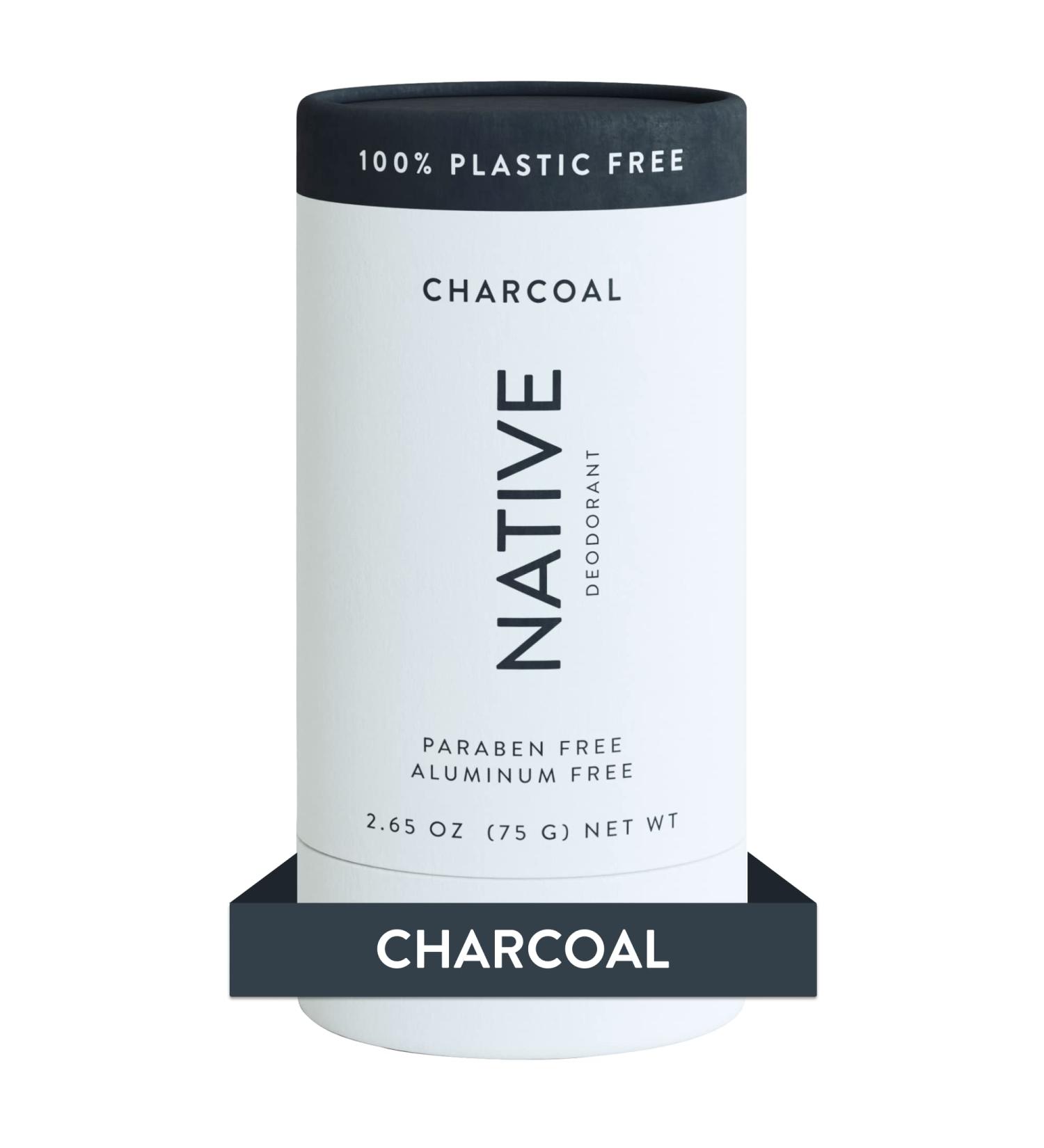 Naturally Effective Plastic Free Deodorant for Women and Men | Aluminum Free with Baking Soda, Probiotics, Coconut Oil, and Shea Butter | Charcoal Infused - Buy Online on GoSupps.com