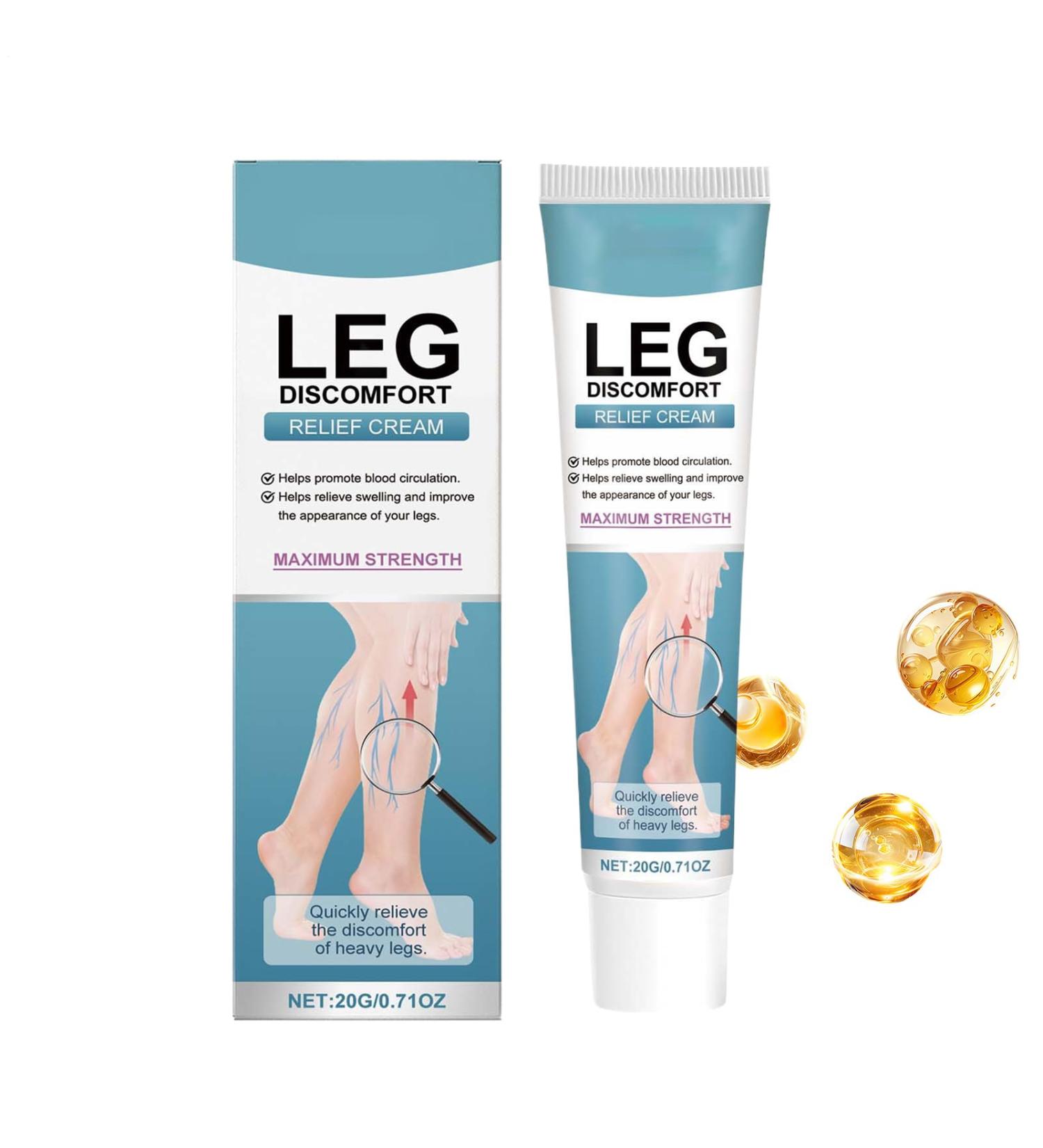 Soothing Leg Cream | Calf Moisturizing Cream 20g | Natural Calf Relief Lotion for Outdoor Activities Hiking Sports Walking and Travel - Buy Online on GoSupps.com