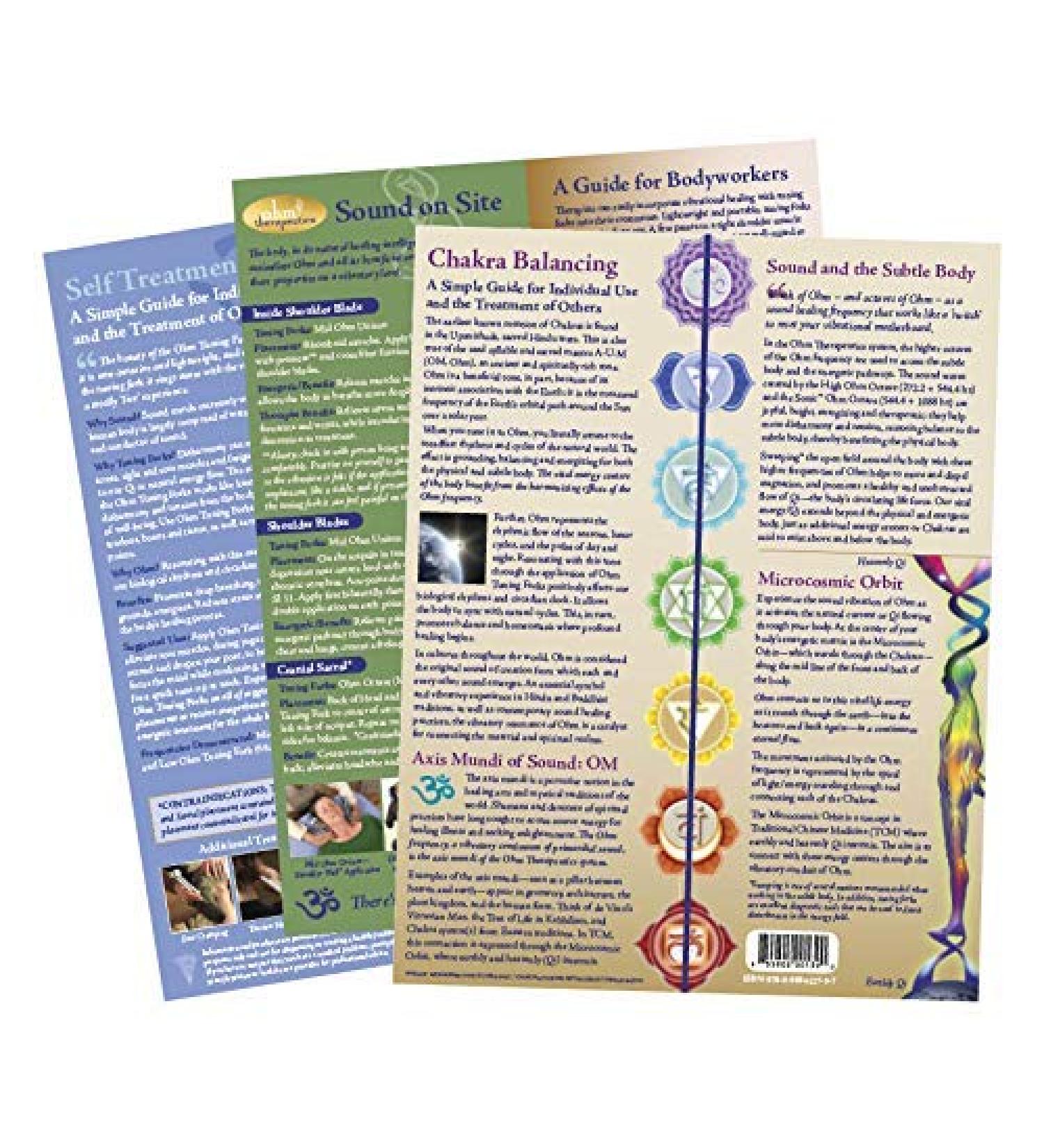 Ohm Therapeutics Tuning Fork Treatment Charts Bundle for Massage Therapy & Energy Practitioners - Chakra Balancing & Sound Therapy - Buy Online on GoSupps.com