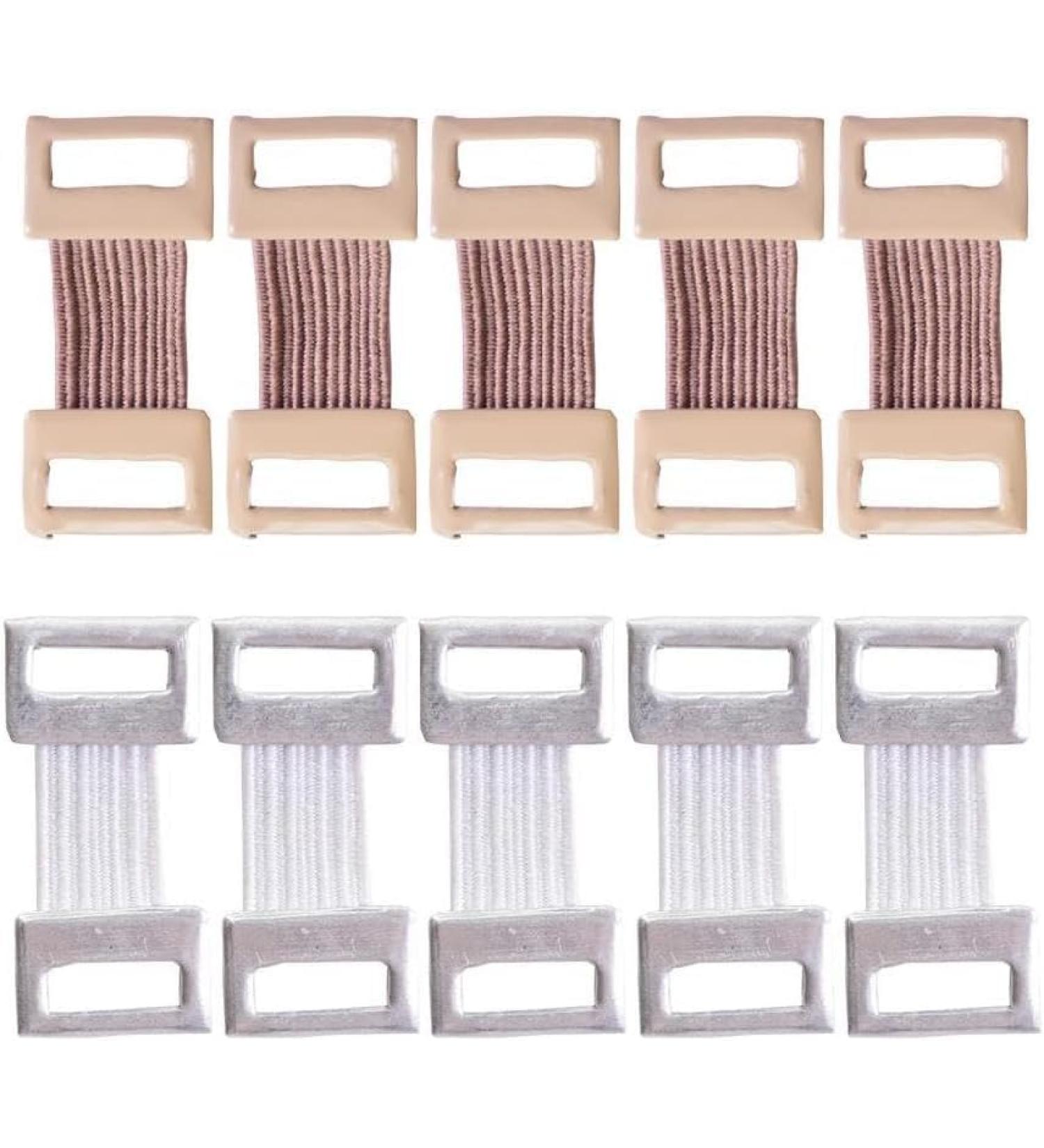 10Pcs Coffee & White Elastic Bandage Clips - Stretch Metal Fixation Clamps Kit for Bandages & Bandaging Supplies - International Shipping Available - Buy Online on GoSupps.com