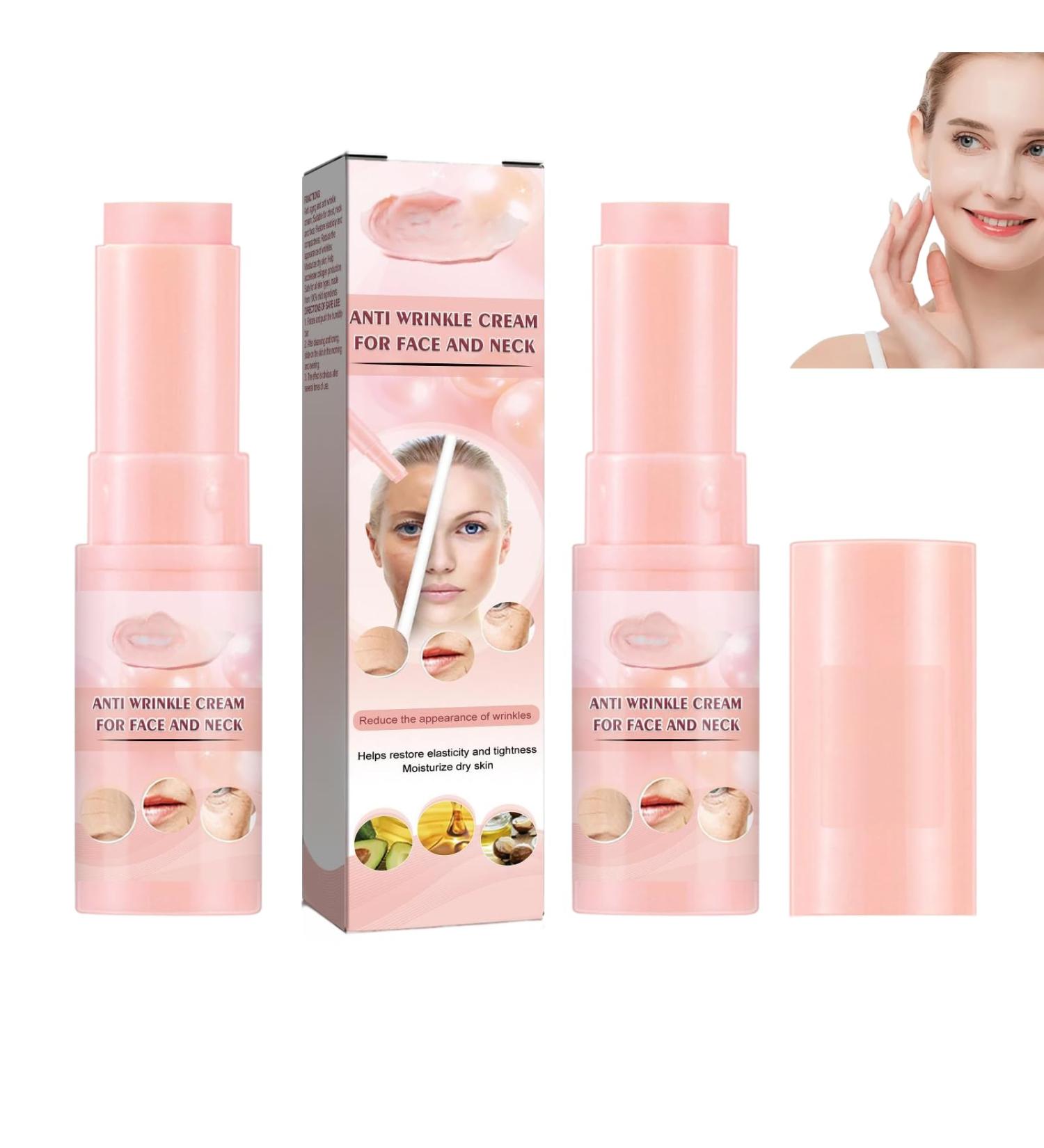  Cynamus Wrinkle Multi Balm Stick Anti-Aging Firming Moisturizing Stick Skin Firming Stick Anti-Aging & Firming Moisturizing Stick 2 Pack for Face Eyes Lips and Neck - Buy Online on GoSupps.com