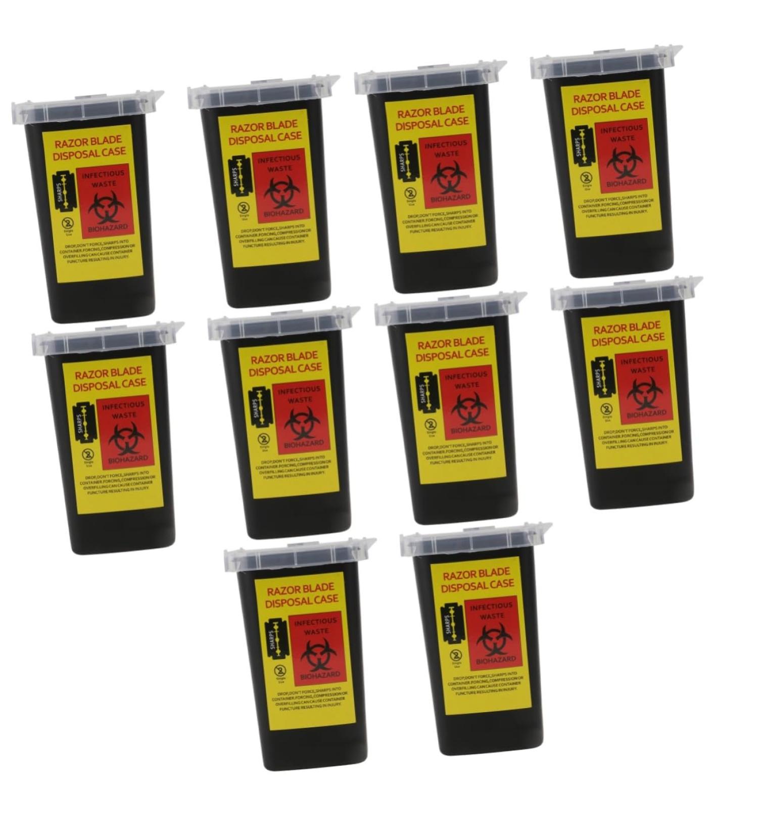 FRCOLOR 10 STK Blade Storage Box | Razor Funds Store & Cutter Movement Storage | Plastic Square Mussel Bowl for Business & Friseurfarf - Buy Online on GoSupps.com