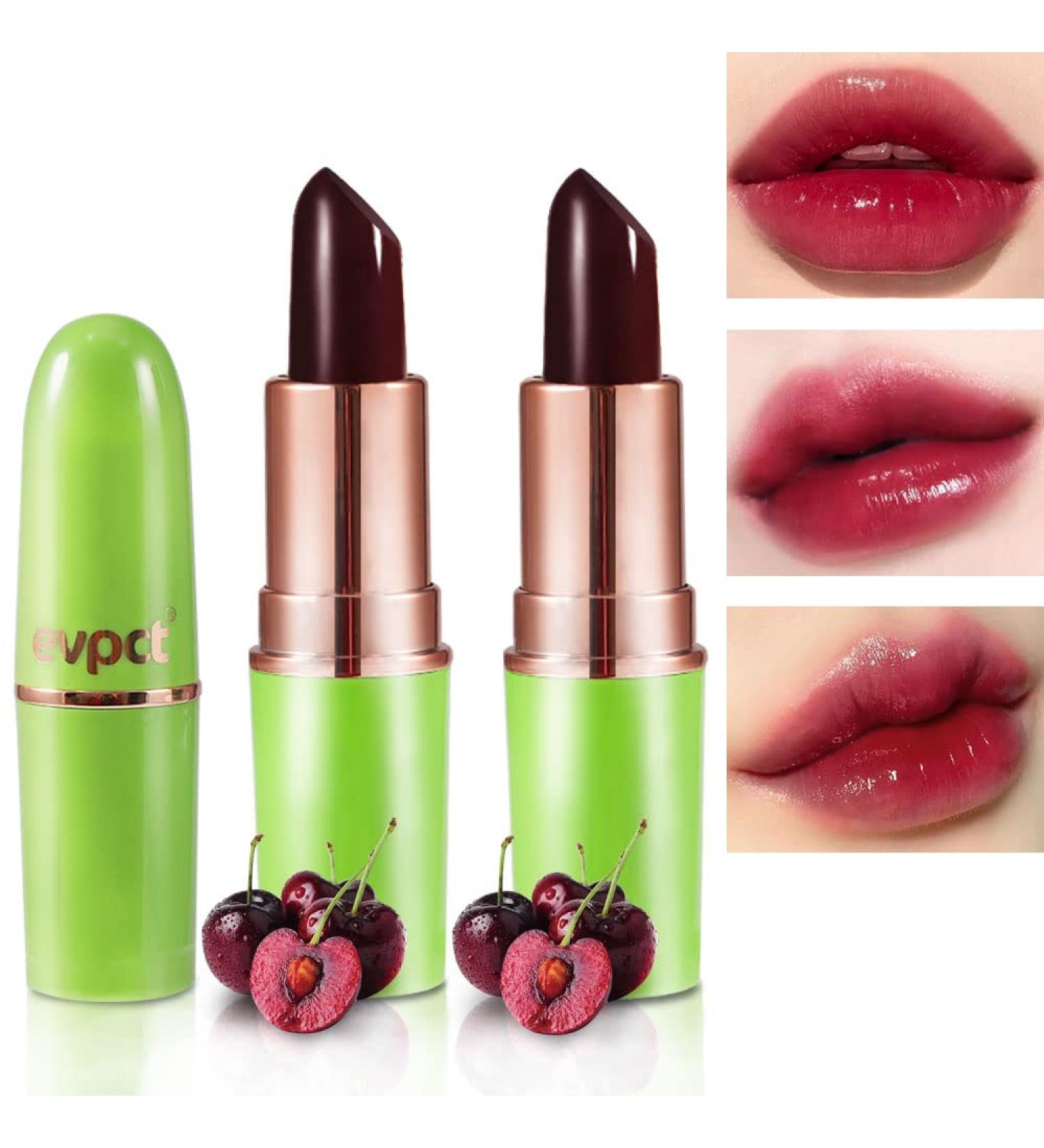 Red Cherries Color Changing Lipstick Set - Long Lasting Korean Lip Gloss for Women - Buy Online on GoSupps.com