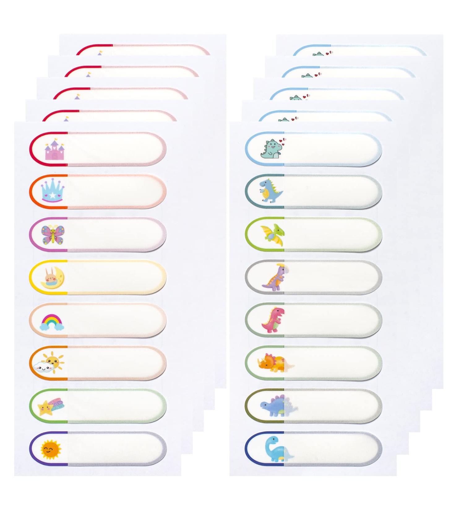 Waterproof Baby Bottle Labels for Daycare - 80PCS School Name Stickers | Personalized, Self-Laminating, Dishwasher Safe | Toddler Name Tags for Sippy Cup - B-80 Pcs - Buy Online on GoSupps.com