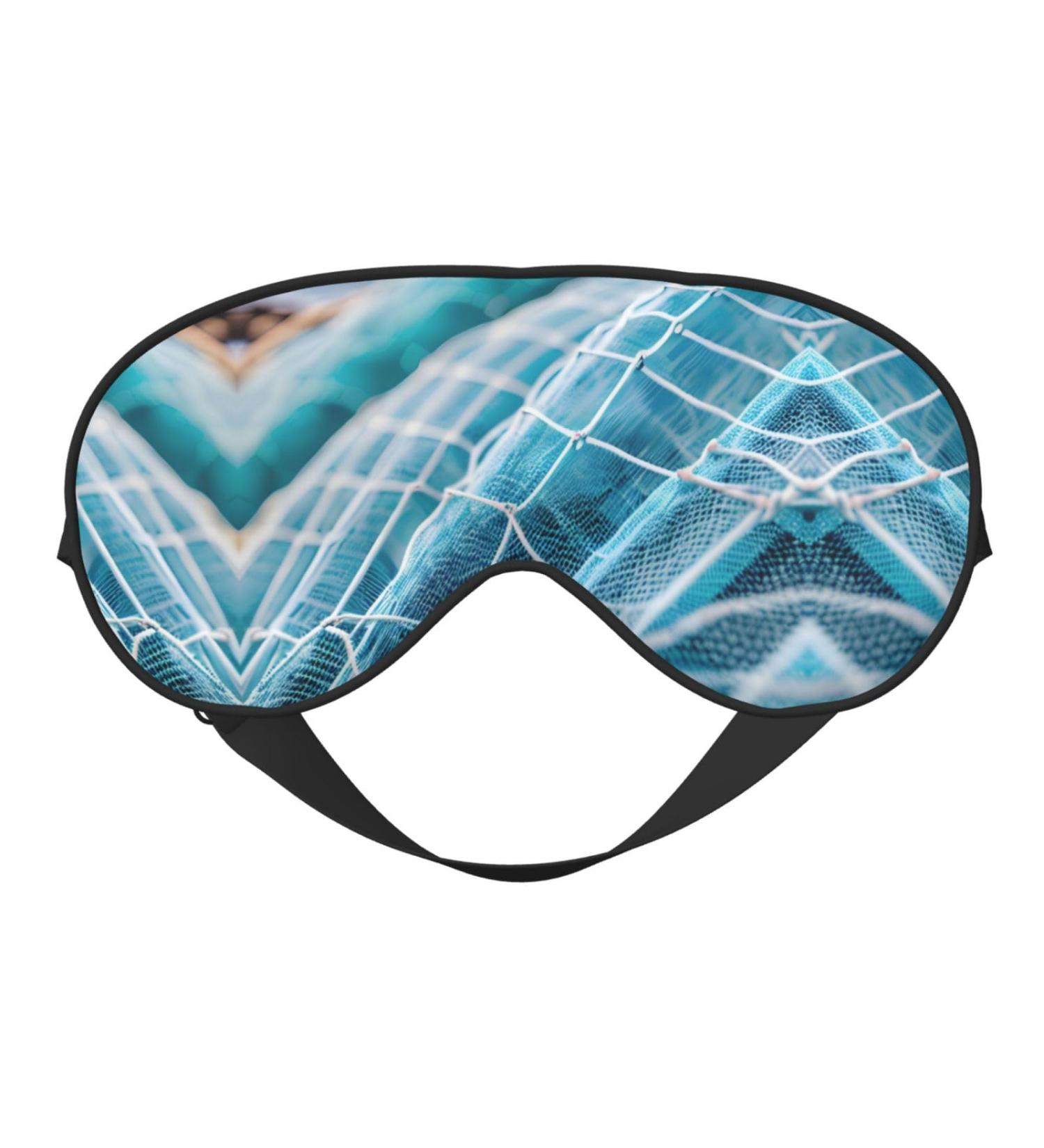 Coastal Fishing Net Eye Mask - Soft Breathable Sleep Patch for Women | Perfect for Travel & Relaxation - Buy Online on GoSupps.com