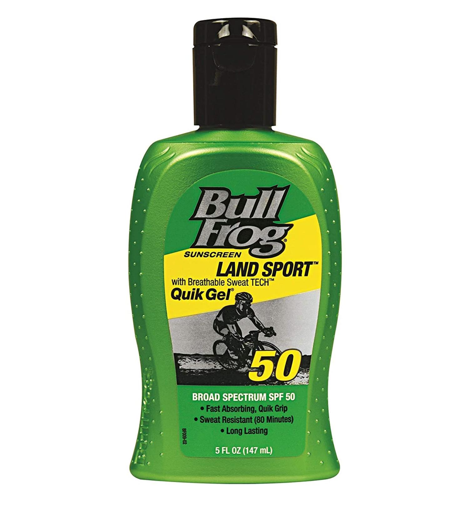 BullFrog Land Sport Quik Gel Sunscreen SPF 50 5 oz