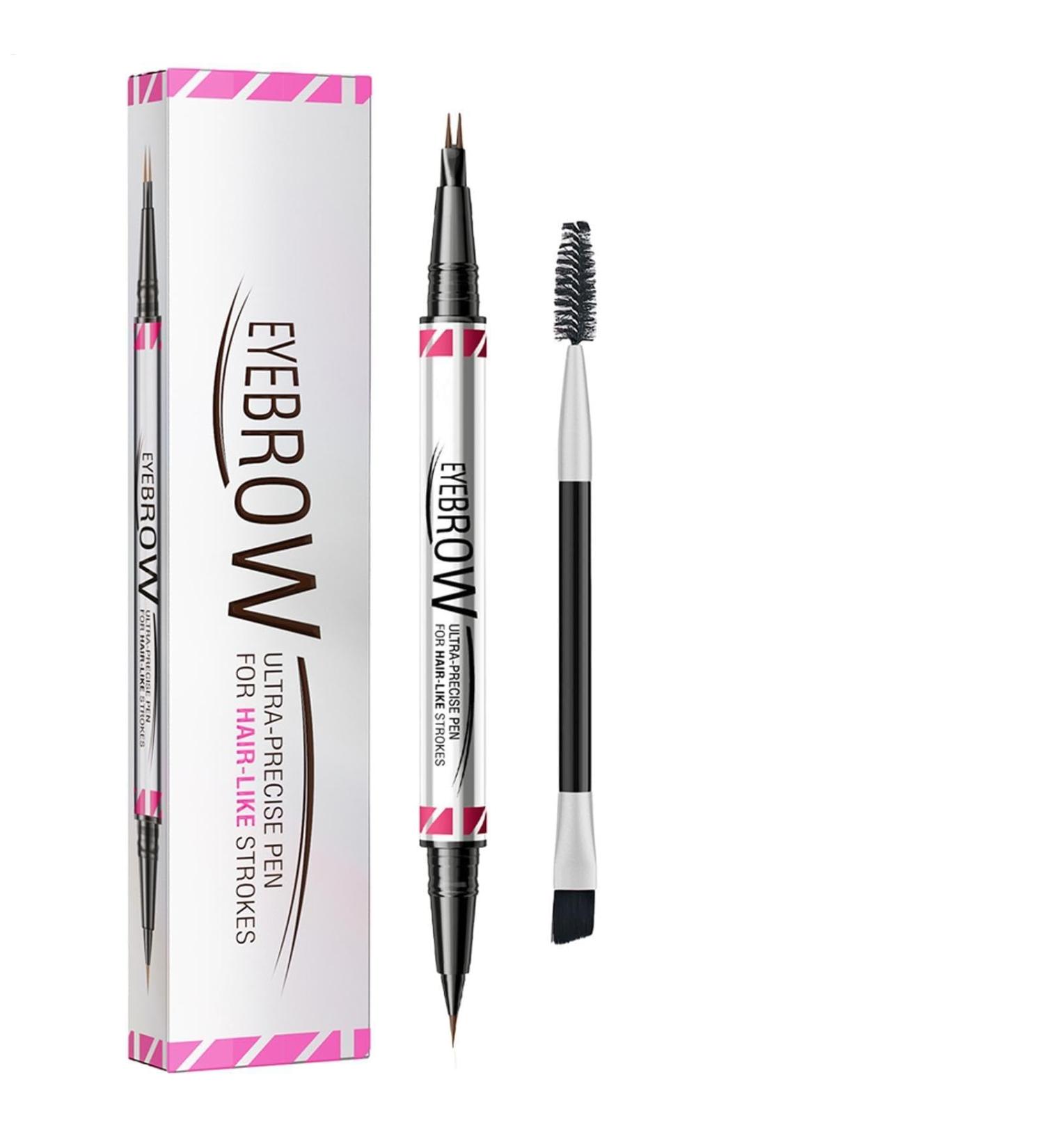 XIAOXIAOYU 2in1 Eyebrow Pen with Eyeliner Pencil Double Ended Eyebrow Pencil Waterproof 2in1 Eyebrow Pen Eyeliner Pencil Natural Looking Eyebrow Pencil for Travel Shopping 03 - Buy Online on GoSupps.com