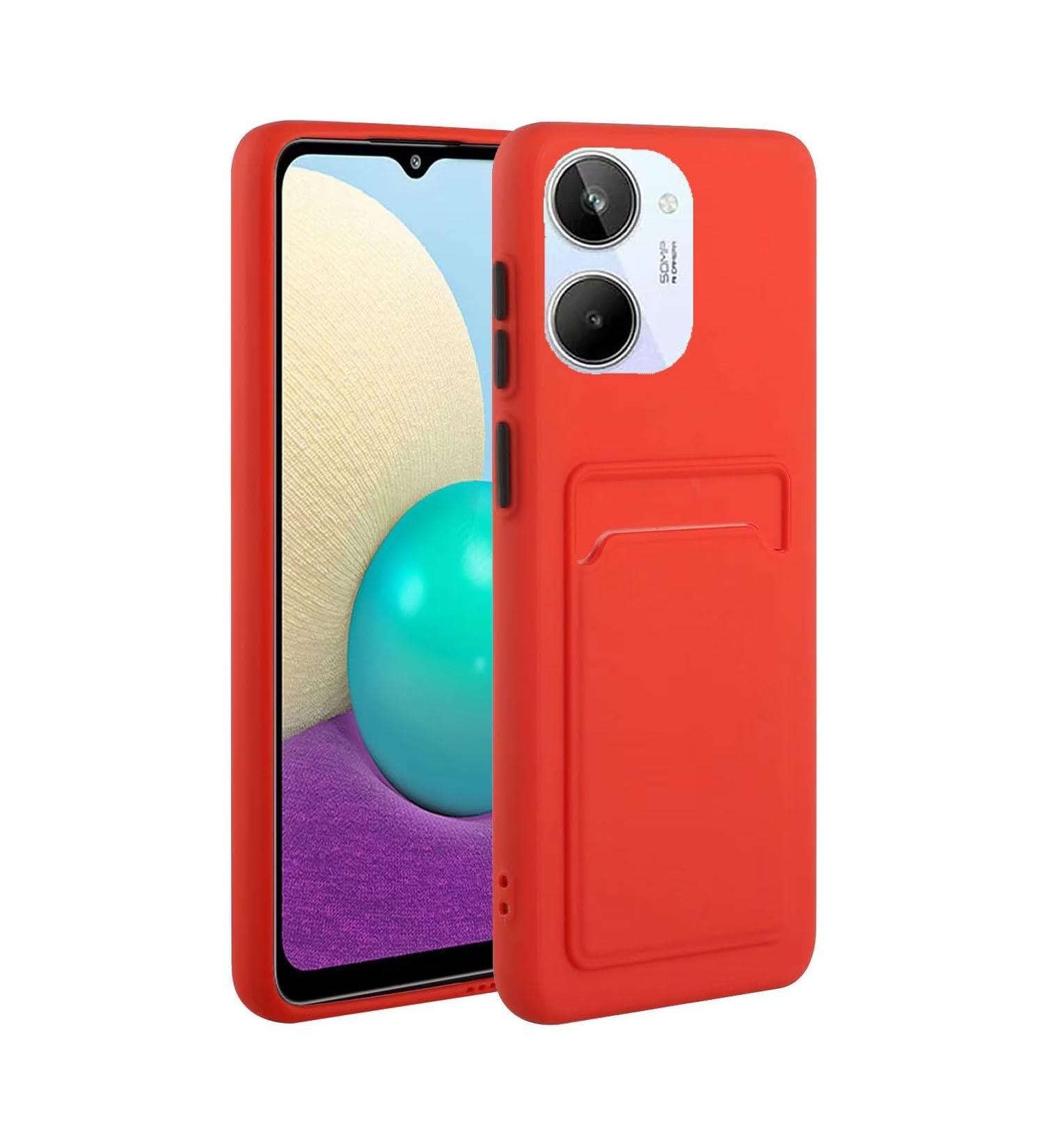 Tivenfezk Nadoli Silicone Case for Oppo Realme 10 4G - Ultra Thin Shockproof Scratch-Resistant TPU Wallet Cover with Credit Card Holder - Buy Online on GoSupps.com